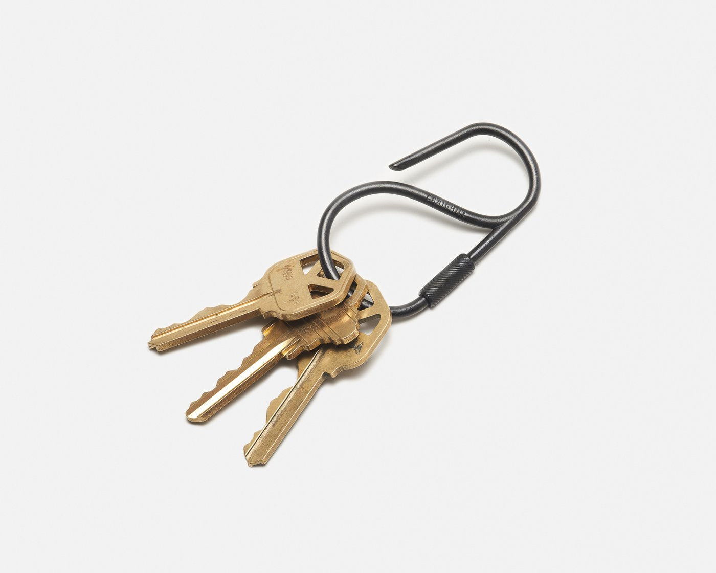Craighill - Offset Keyring - Carbon Black