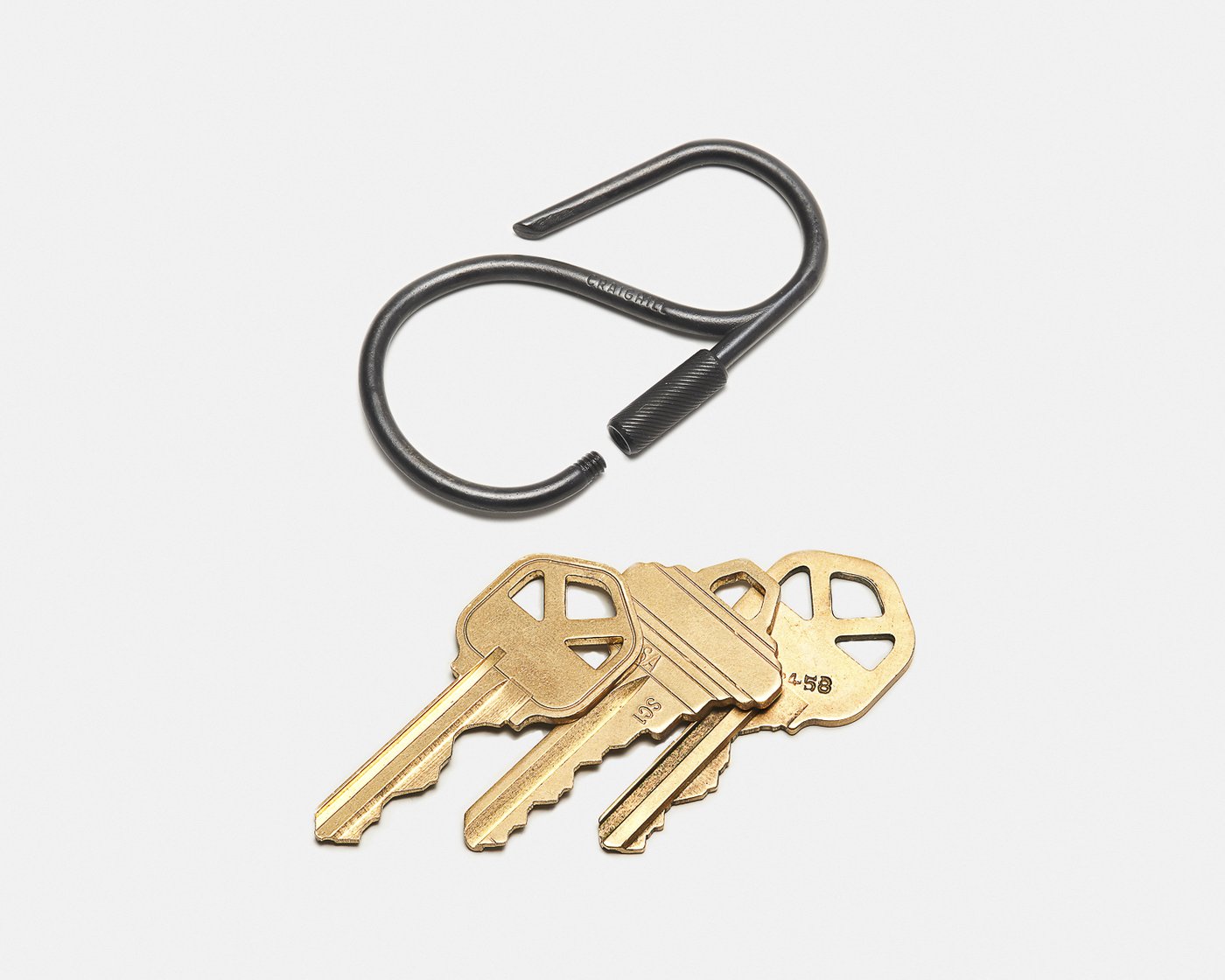 Craighill - Offset Keyring - Carbon Black