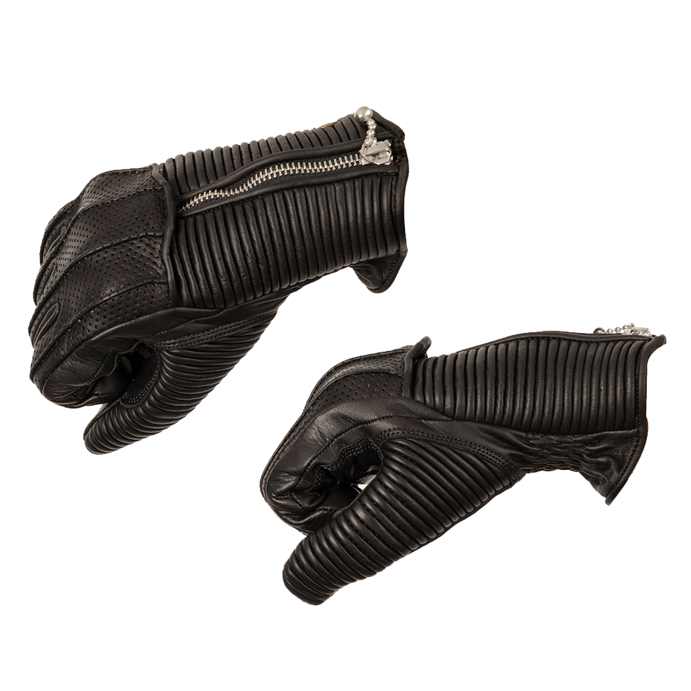 Goldtop England - Ladies Silk Lined Raptor Gloves - Black