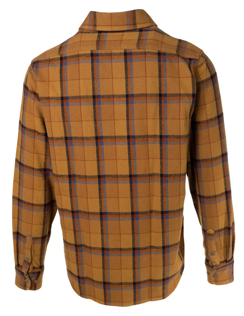 Vintage Orange Plaid Shirt Cotton Flannel BELL Button up 