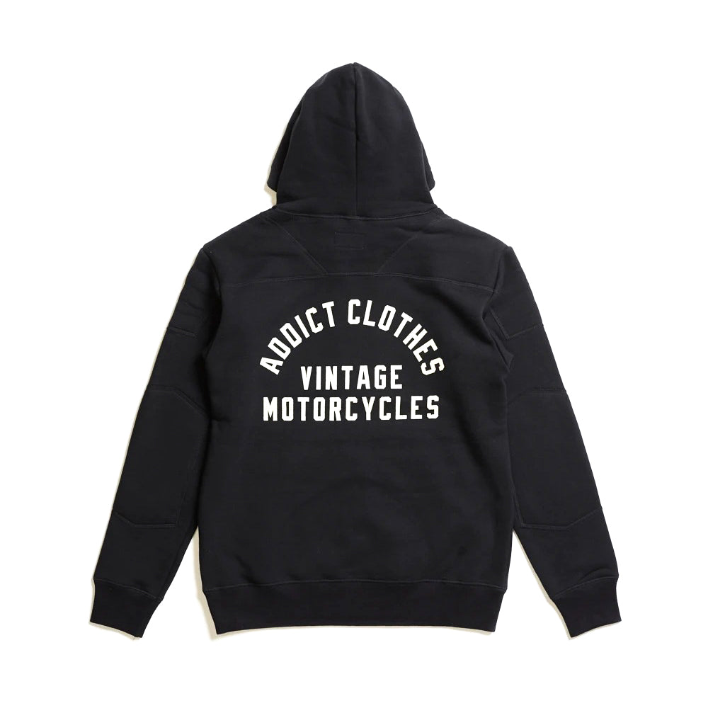 Addict Clothes - Heavy Weight Padded Pullover Hoodie Logo'd - Black