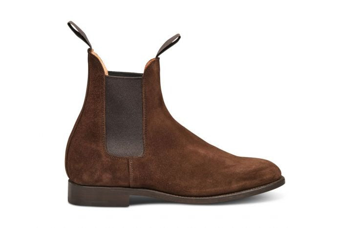 Trickers - Lambourn Chelsea Boot - Chocolate Repello Suede