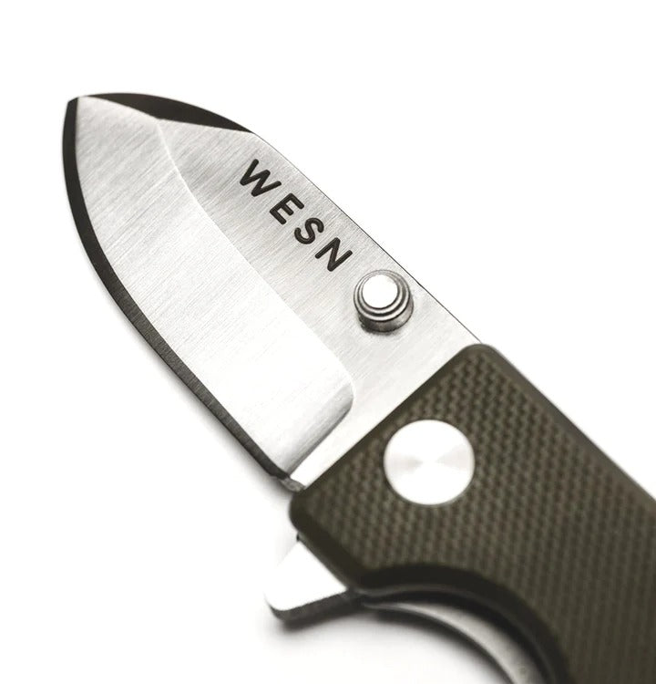 WESN - Microblade - OD Green G10 Titanium