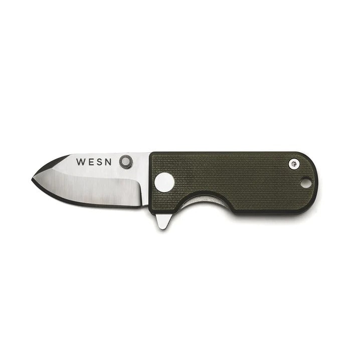 WESN - Microblade - OD Green G10 Titanium