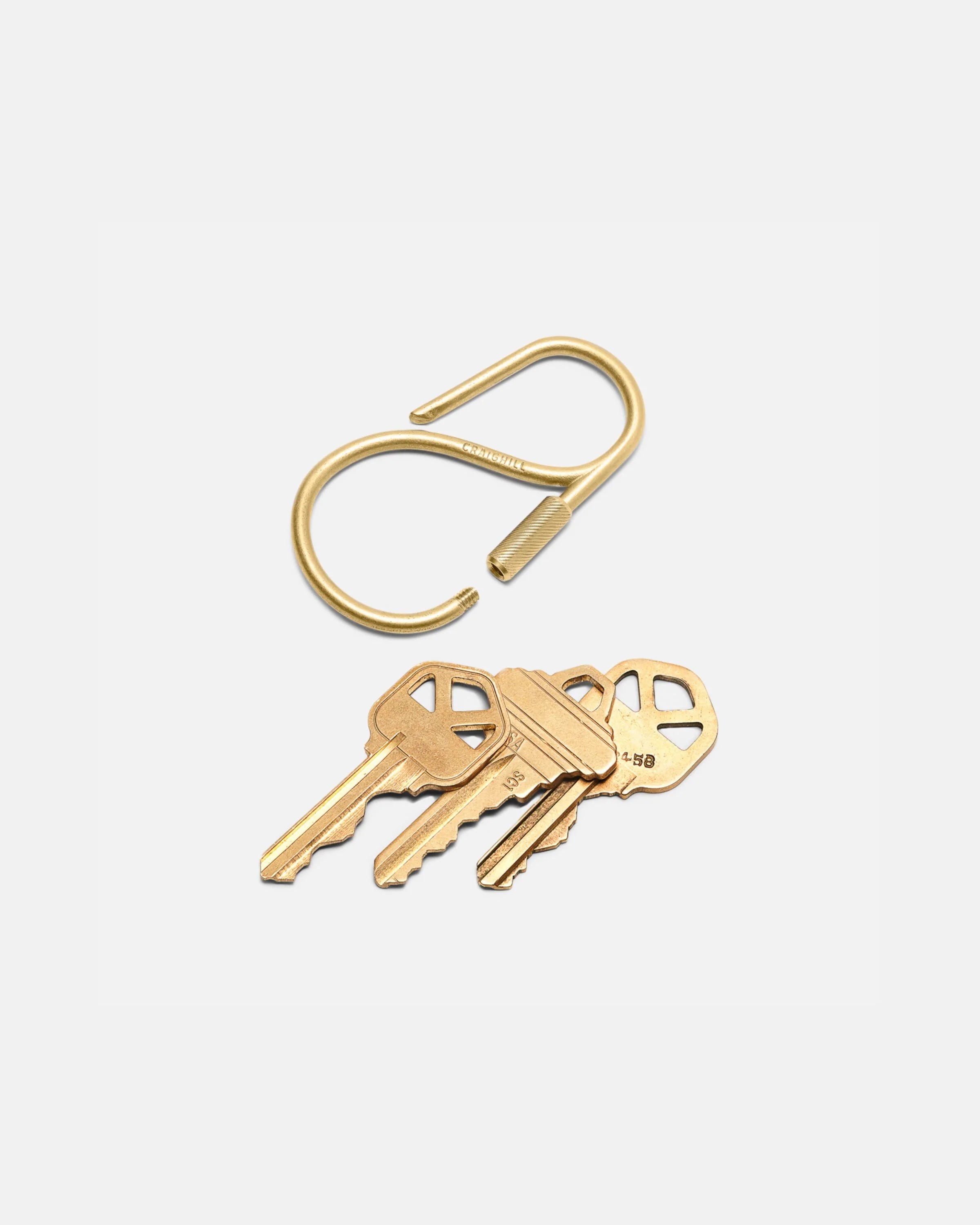Craighill - Offset Keyring - Brass