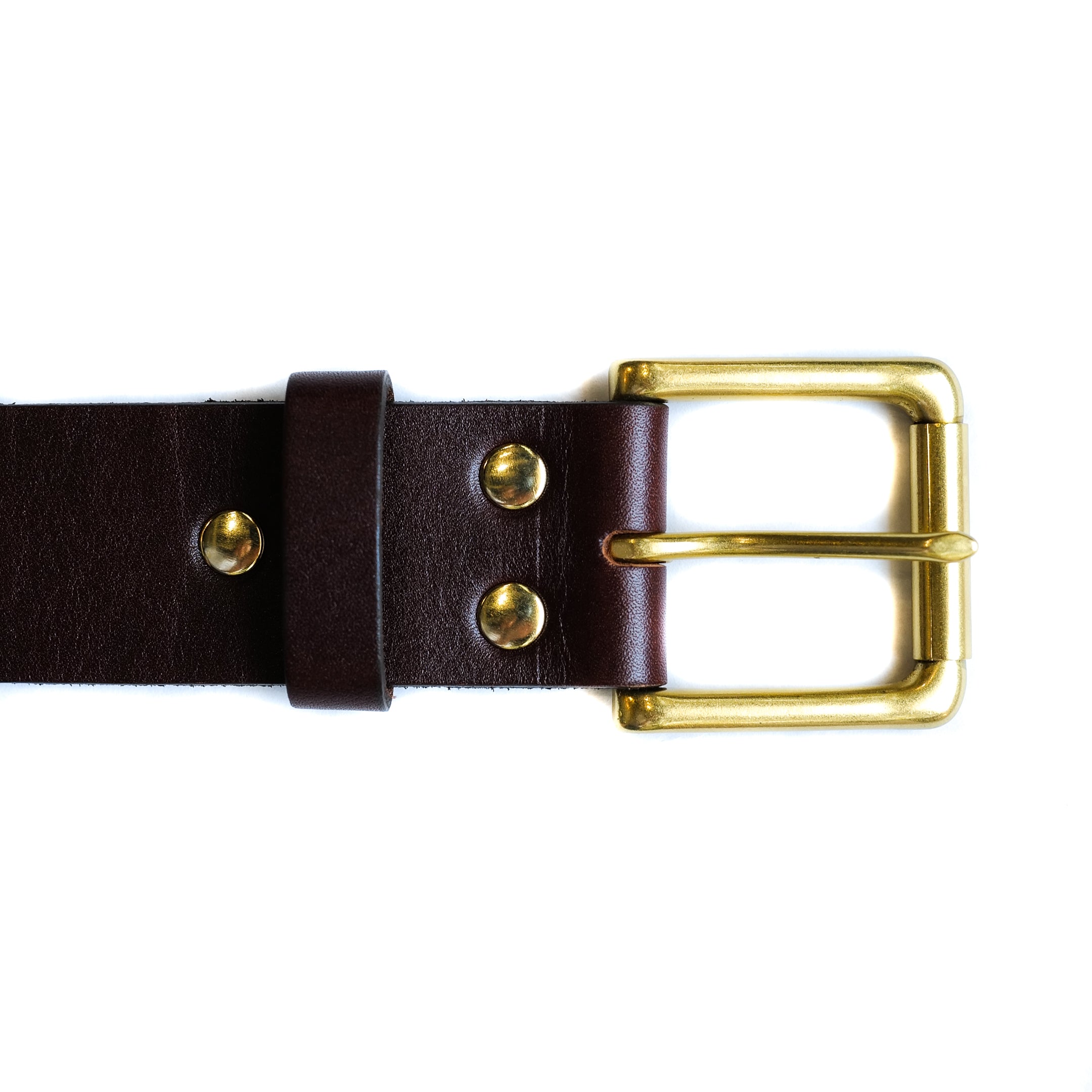 ButterScotch - 1.5" Roller Bar Belt - Tan & Brass