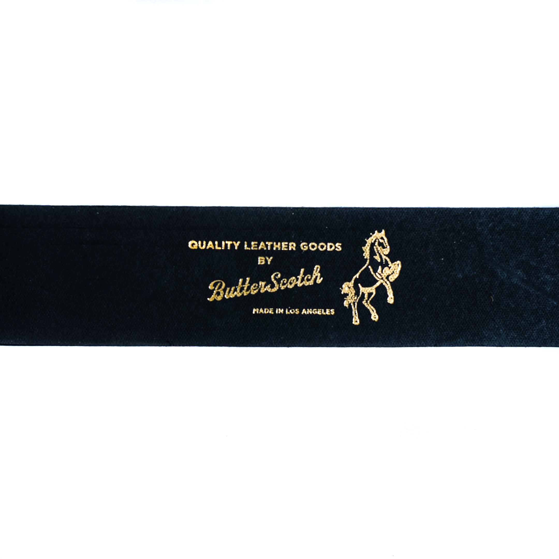 ButterScotch - 1.5" Roller Bar Belt - Black & Brass