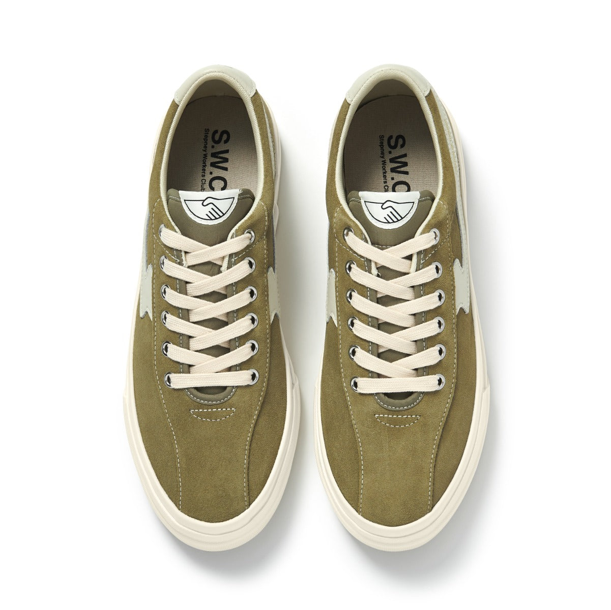 S.W.C - Dellow S-Strike Suede - Moss & Ecru