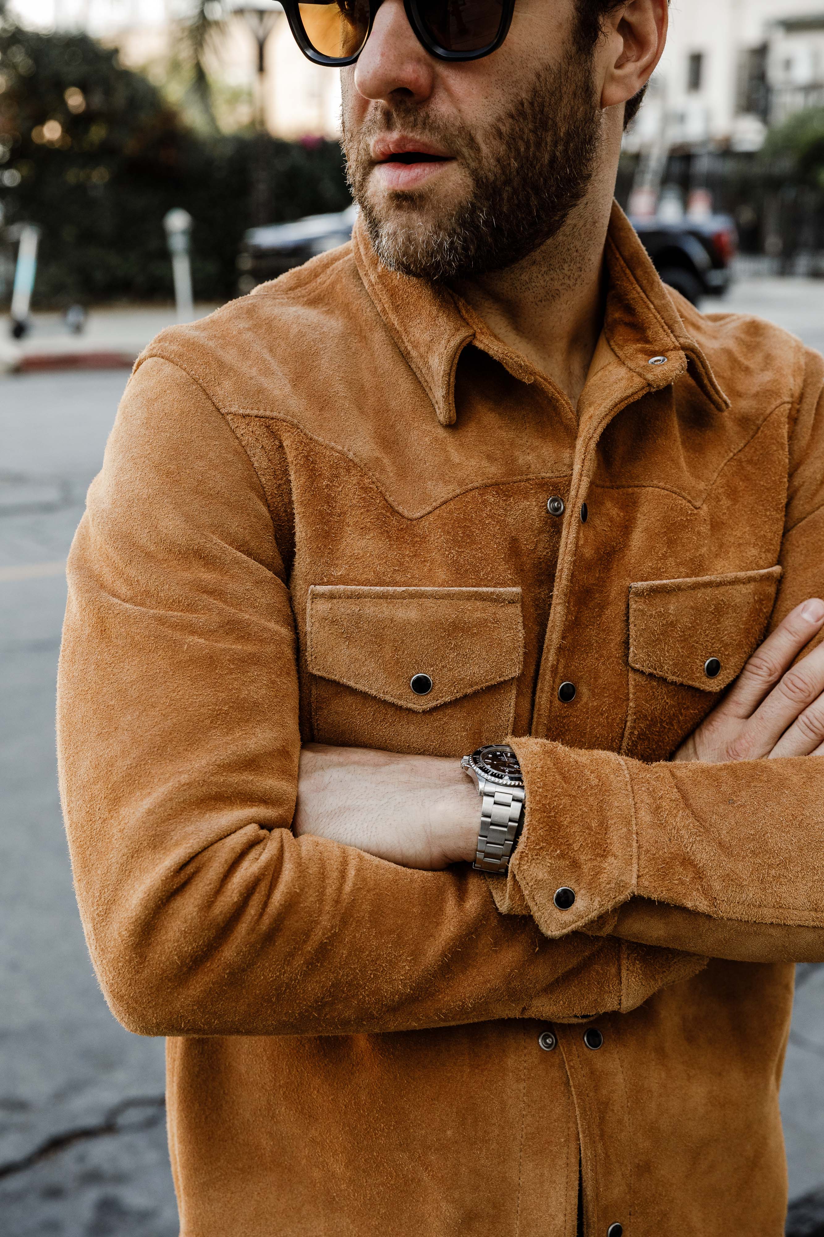 ButterScotch - Rowdy Western Shirt - Tan Roughout