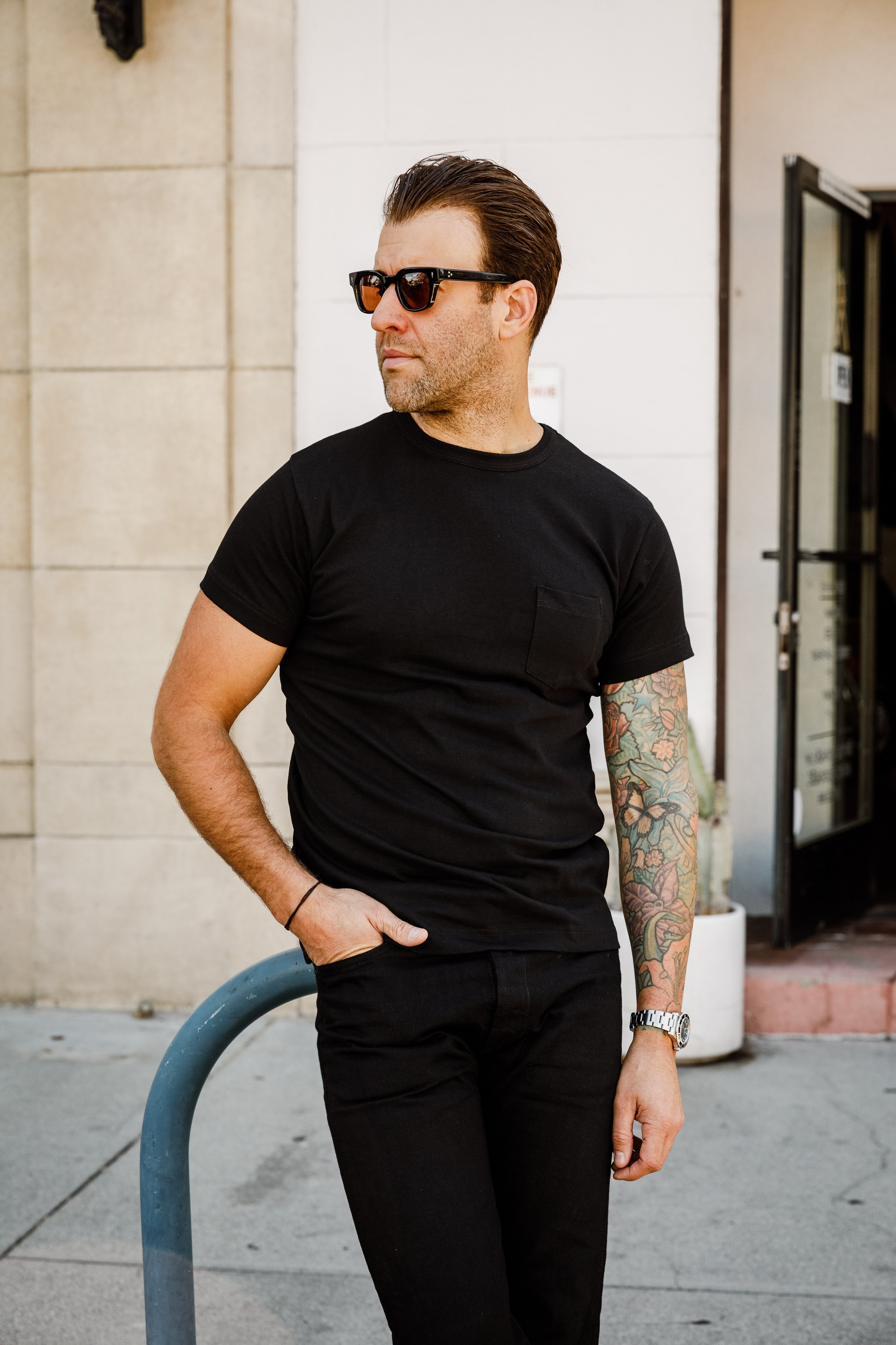 3sixteen - Heavyweight Pocket Tee (2 Pack) - Black