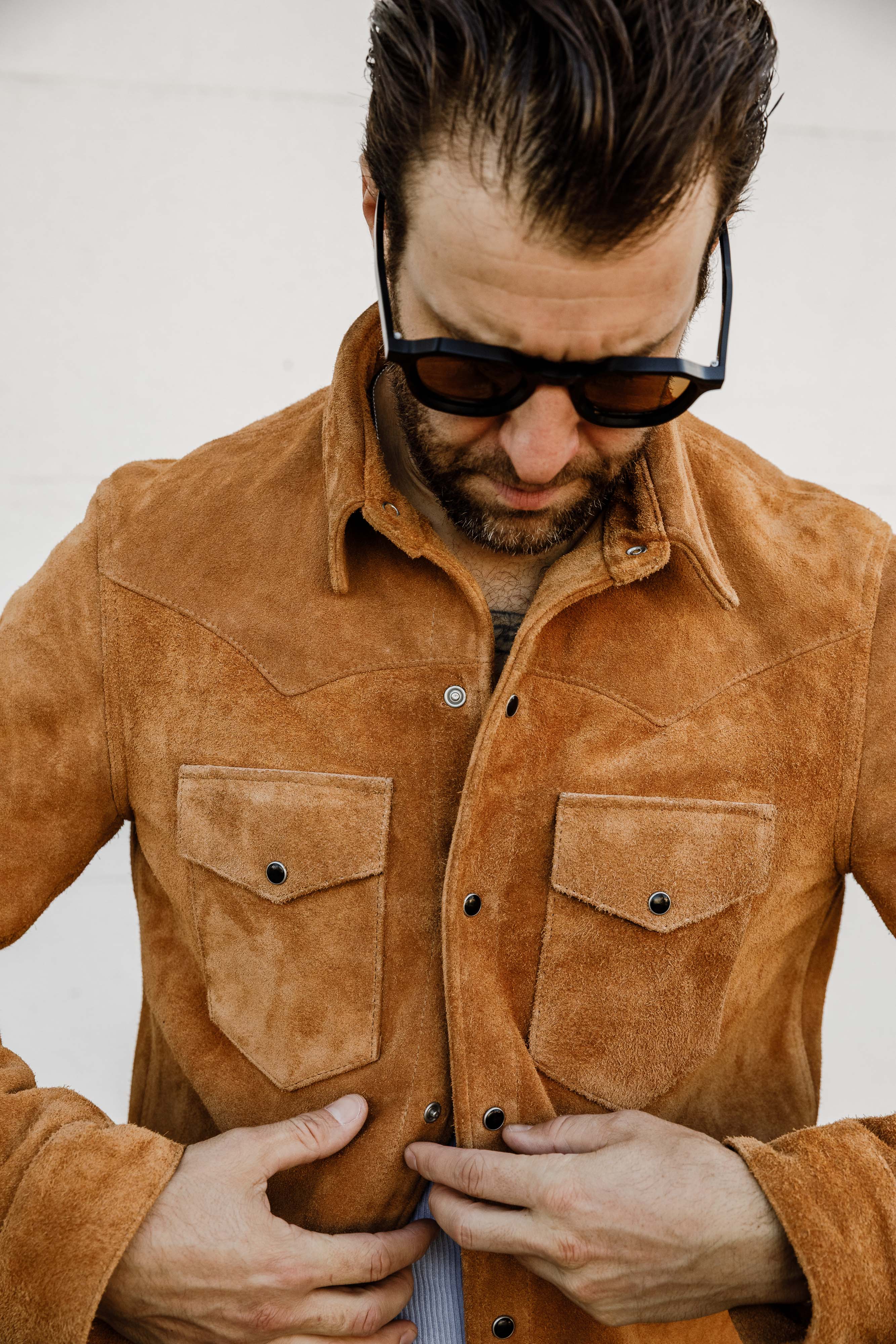 ButterScotch - Rowdy Western Shirt - Tan Roughout