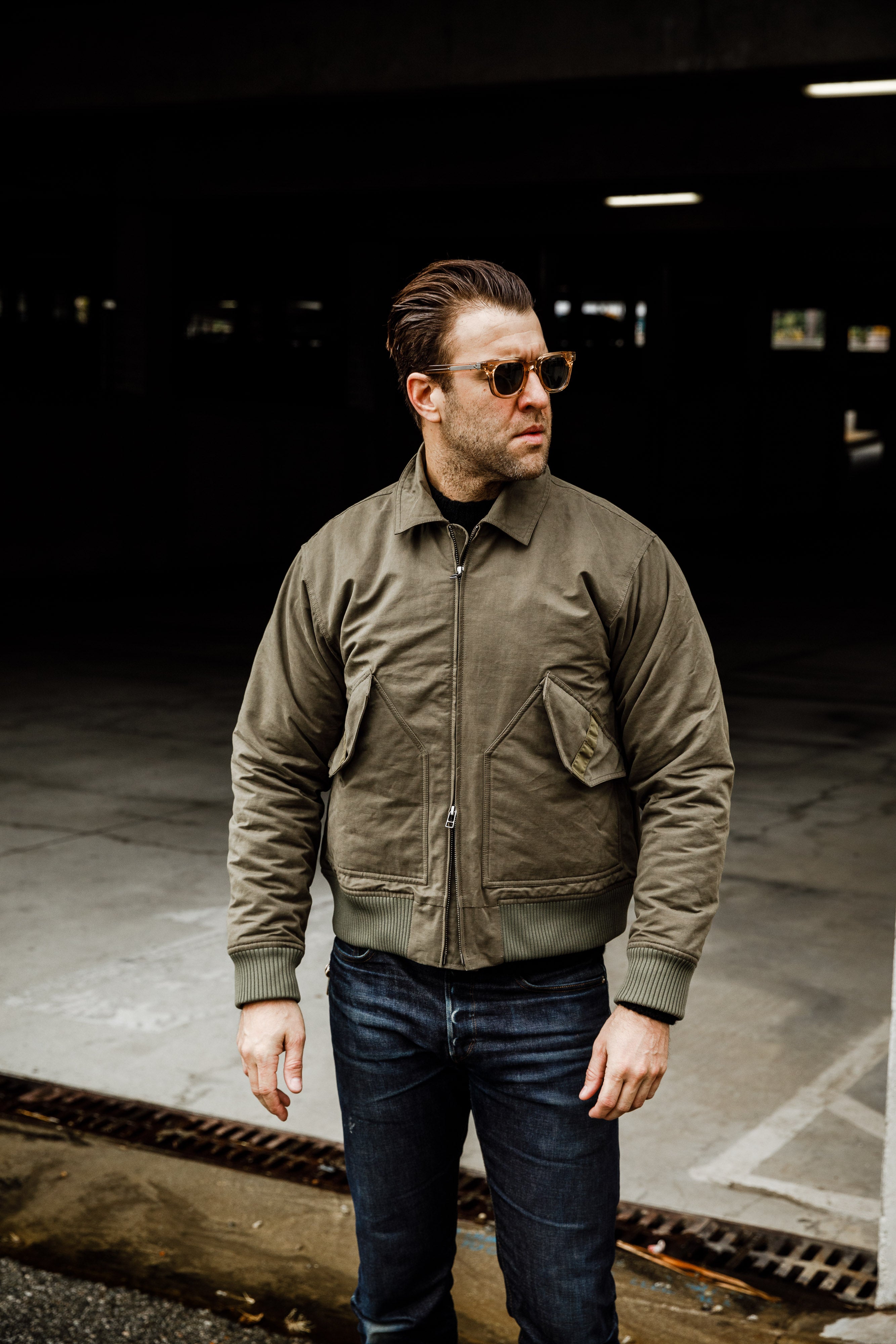 3sixteen - CWU Flight Jacket - Olive Cotton