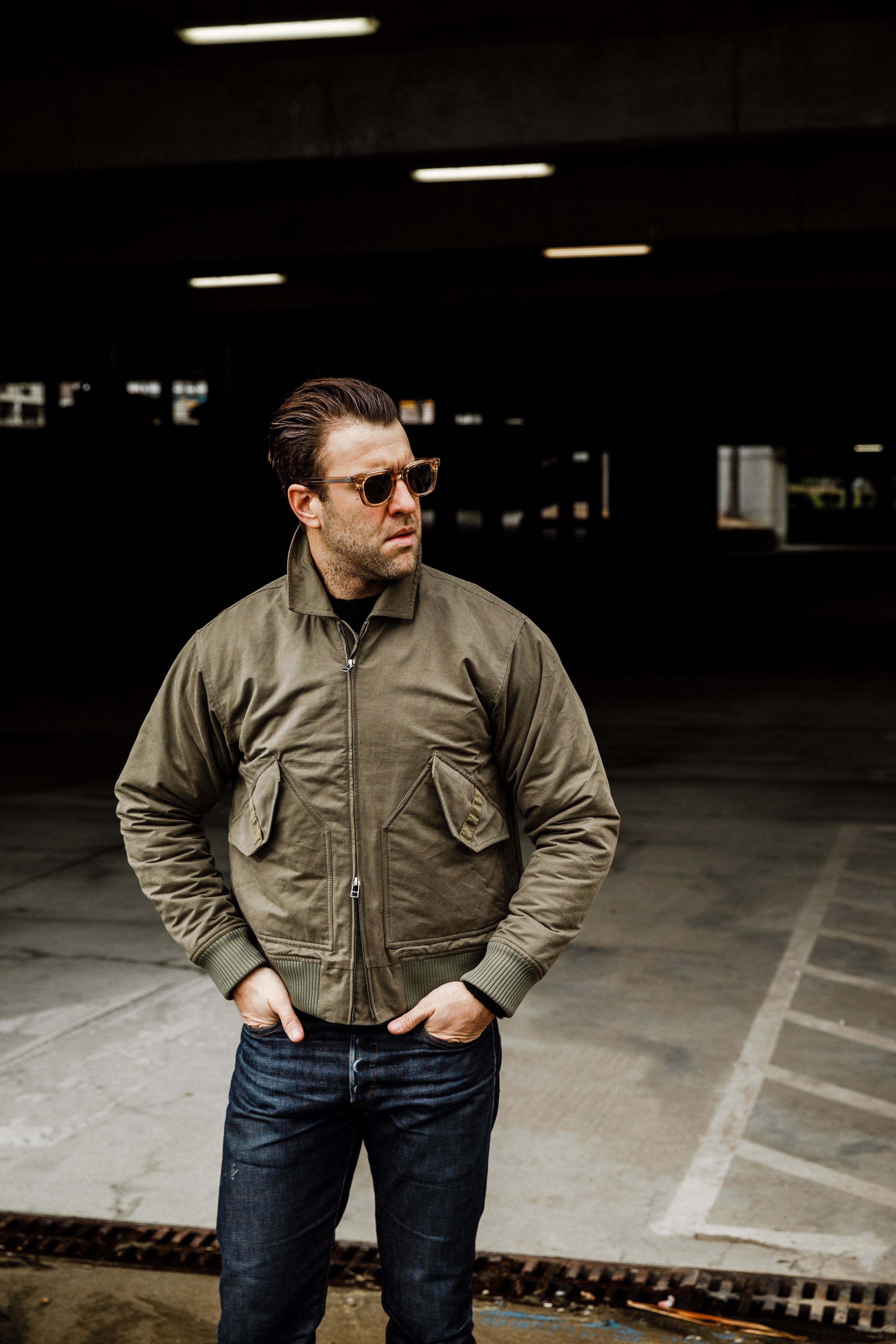 3sixteen - CWU Flight Jacket - Olive Cotton