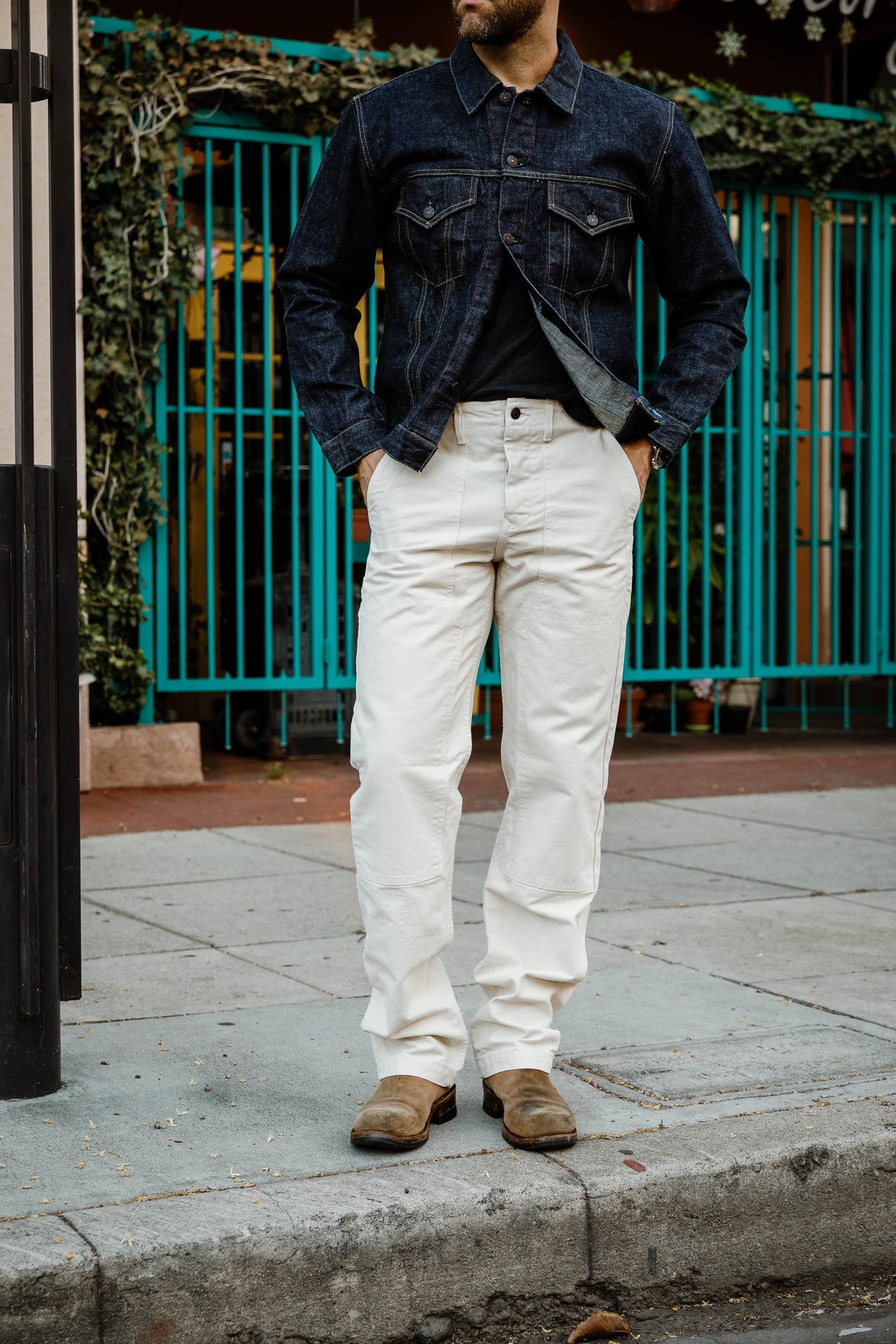 imogene + willie - Hencye Double Knee Pant - Natural