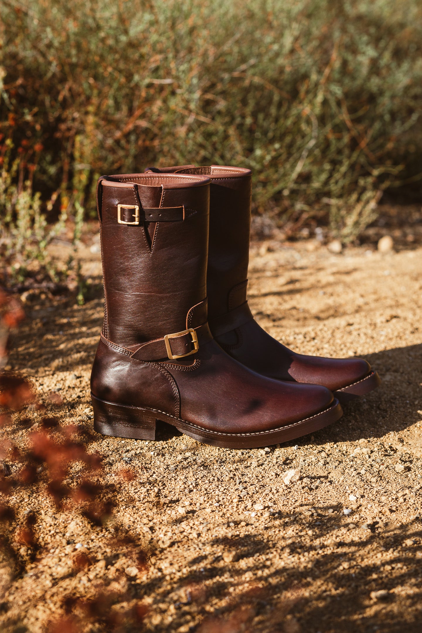 Addict Clothes - Horsehide Engineer Boot - Brown