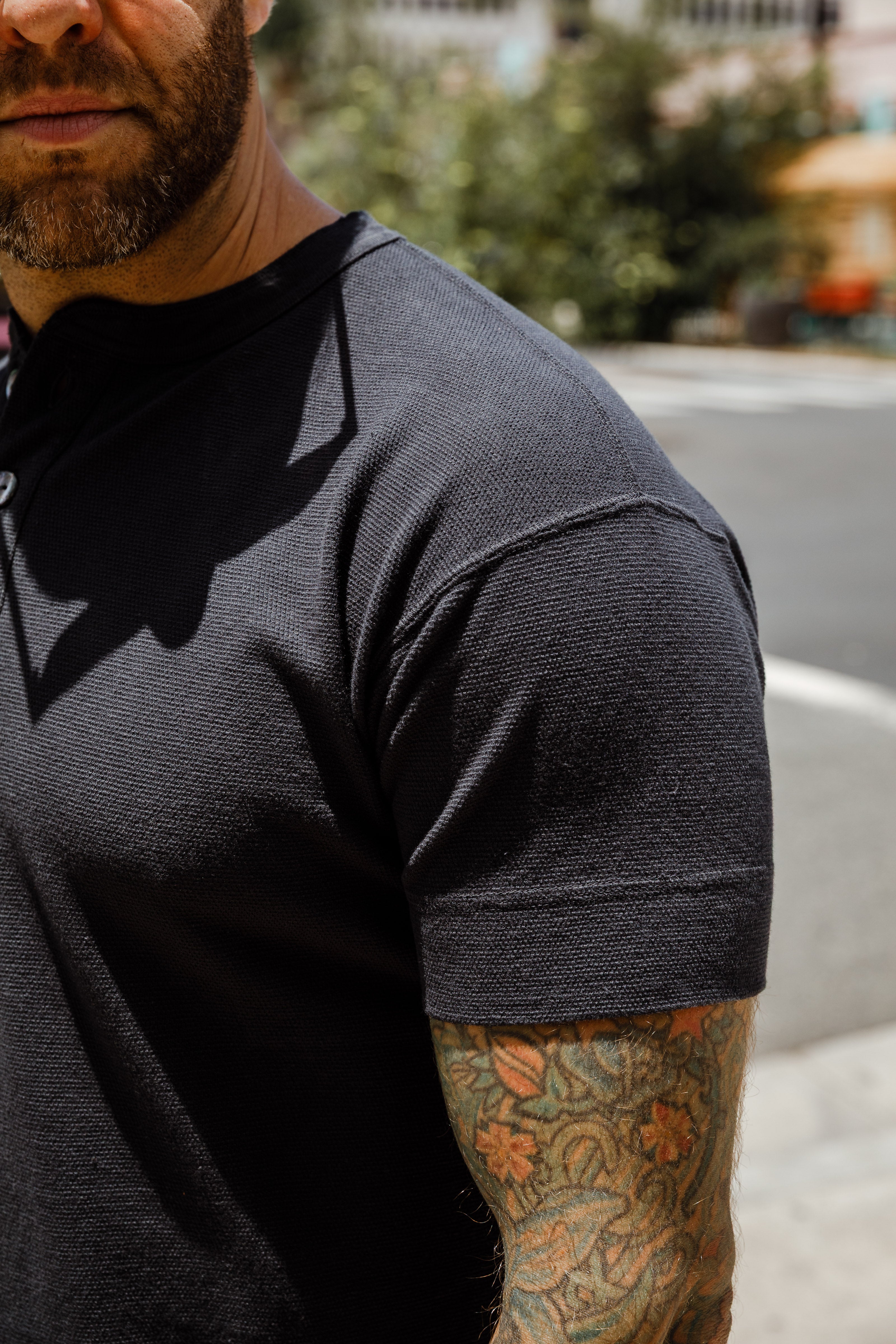 Trophy Clothing - Utility Mil S/S Henley - Charcoal
