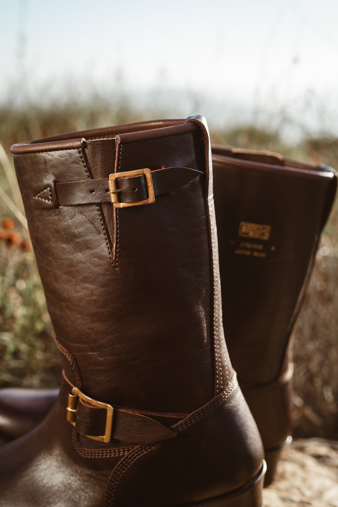Addict Clothes - Horsehide Engineer Boot - Brown