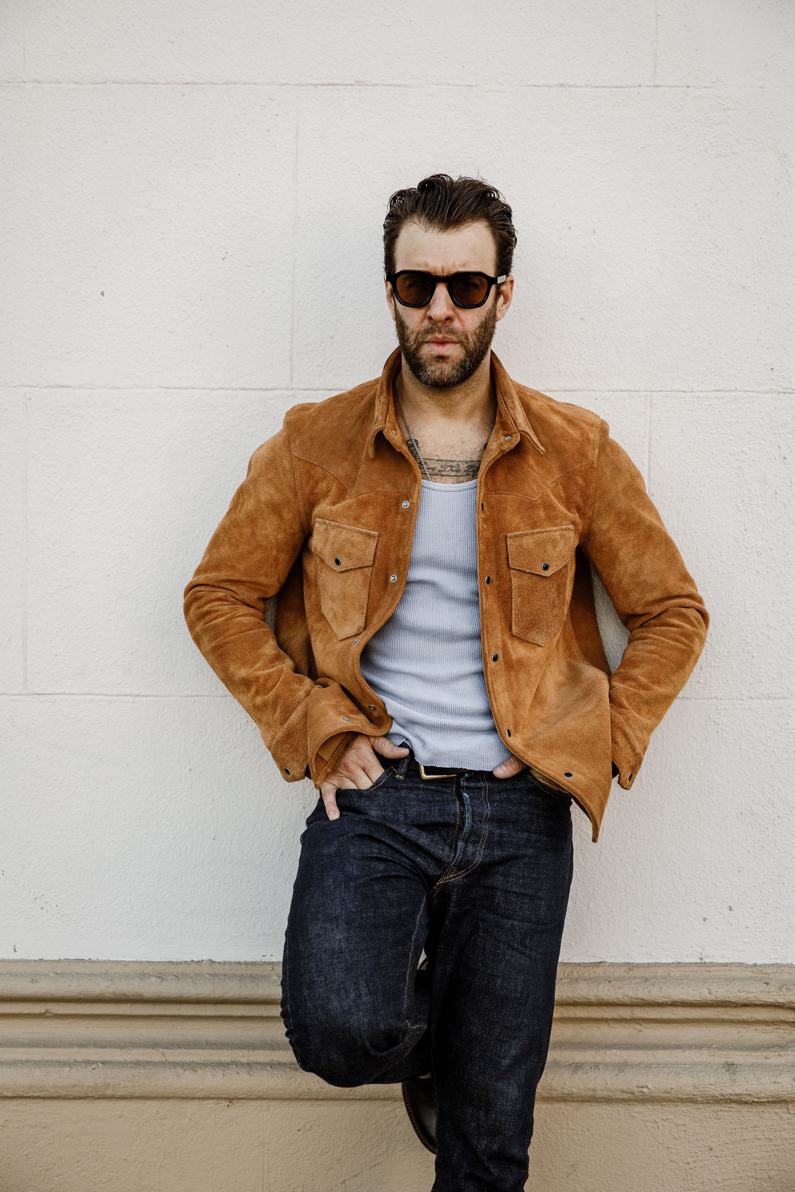 ButterScotch - Rowdy Western Shirt - Tan Roughout