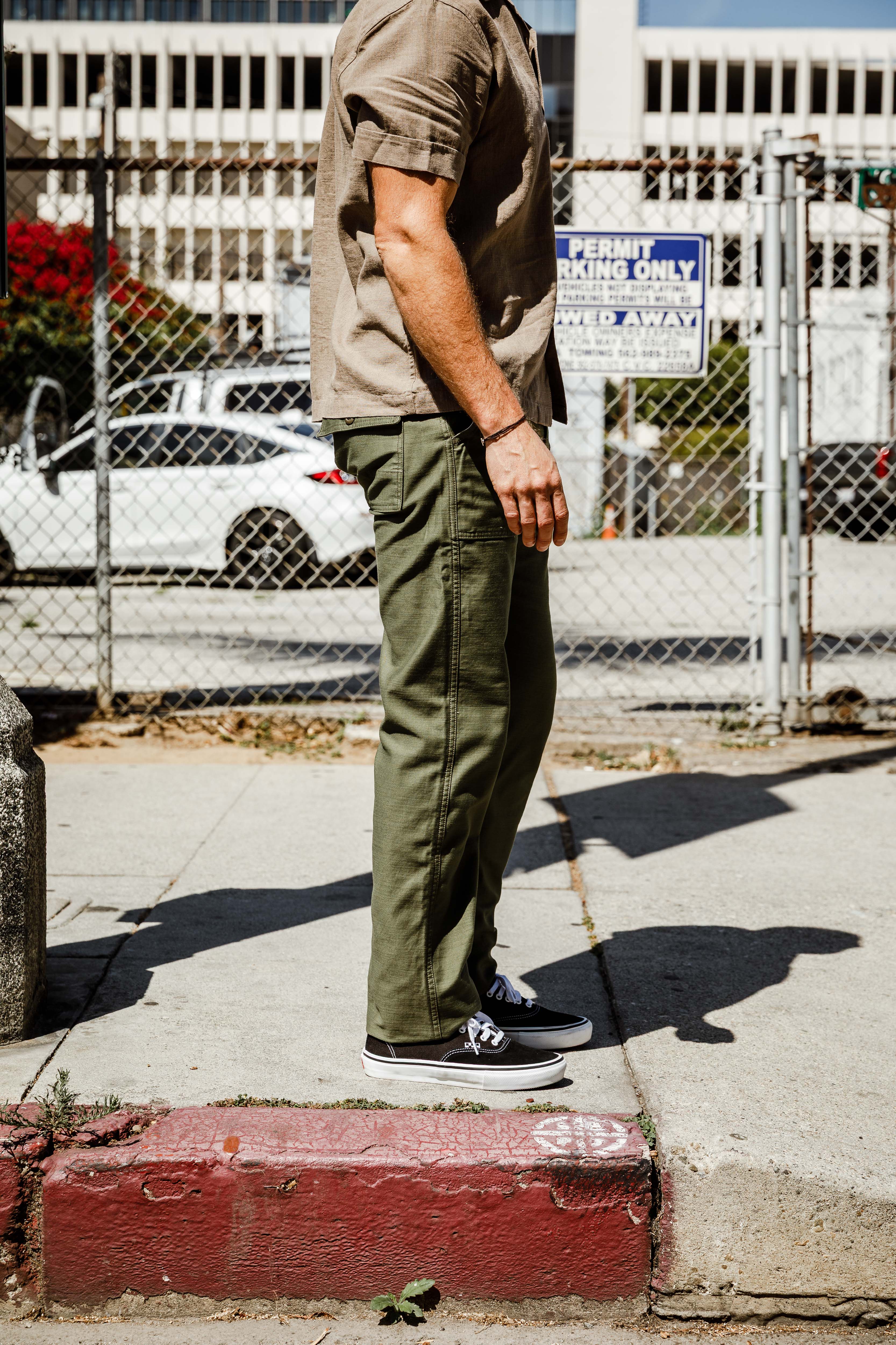 Benzak Denim Developers - BP-07 Loose Fatigue Pant - 10oz Olive Drab Military Twill