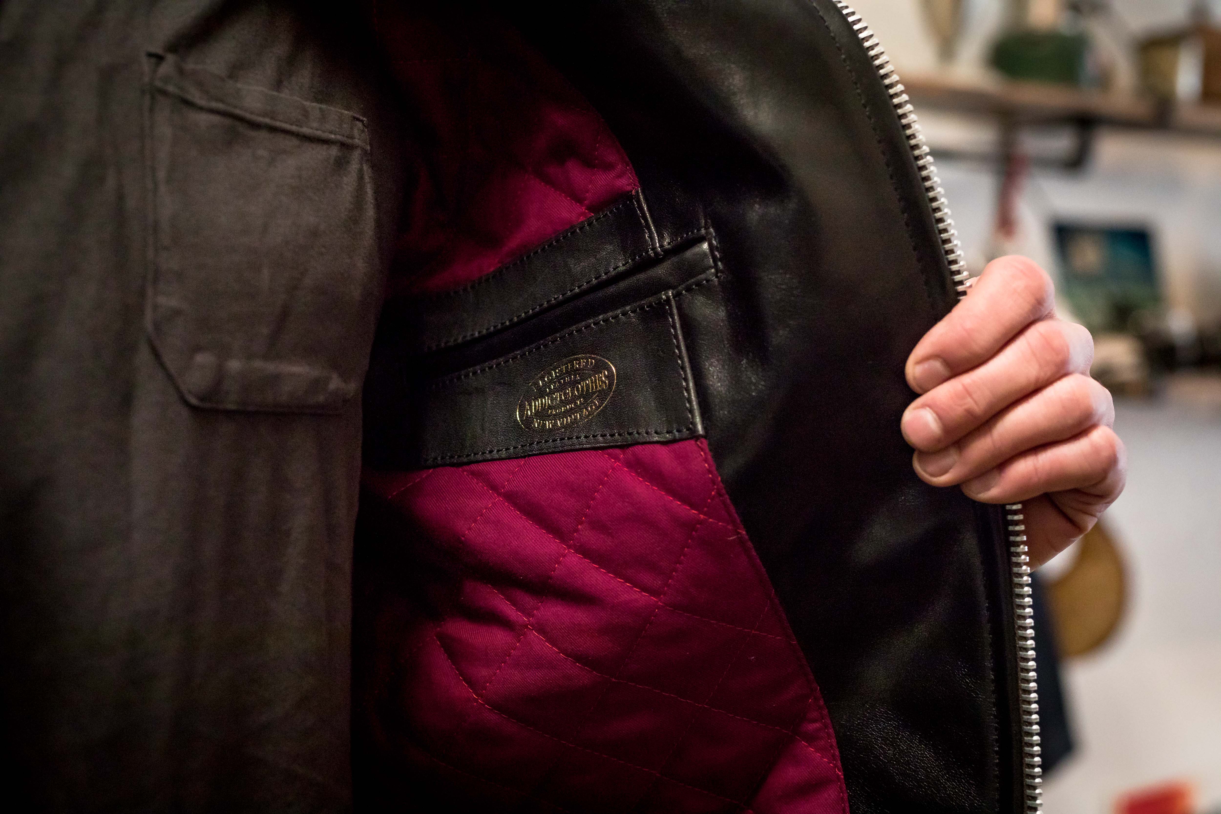 ADDICT Clothes - British Asymmetry Jacket - Sheepskin Leather