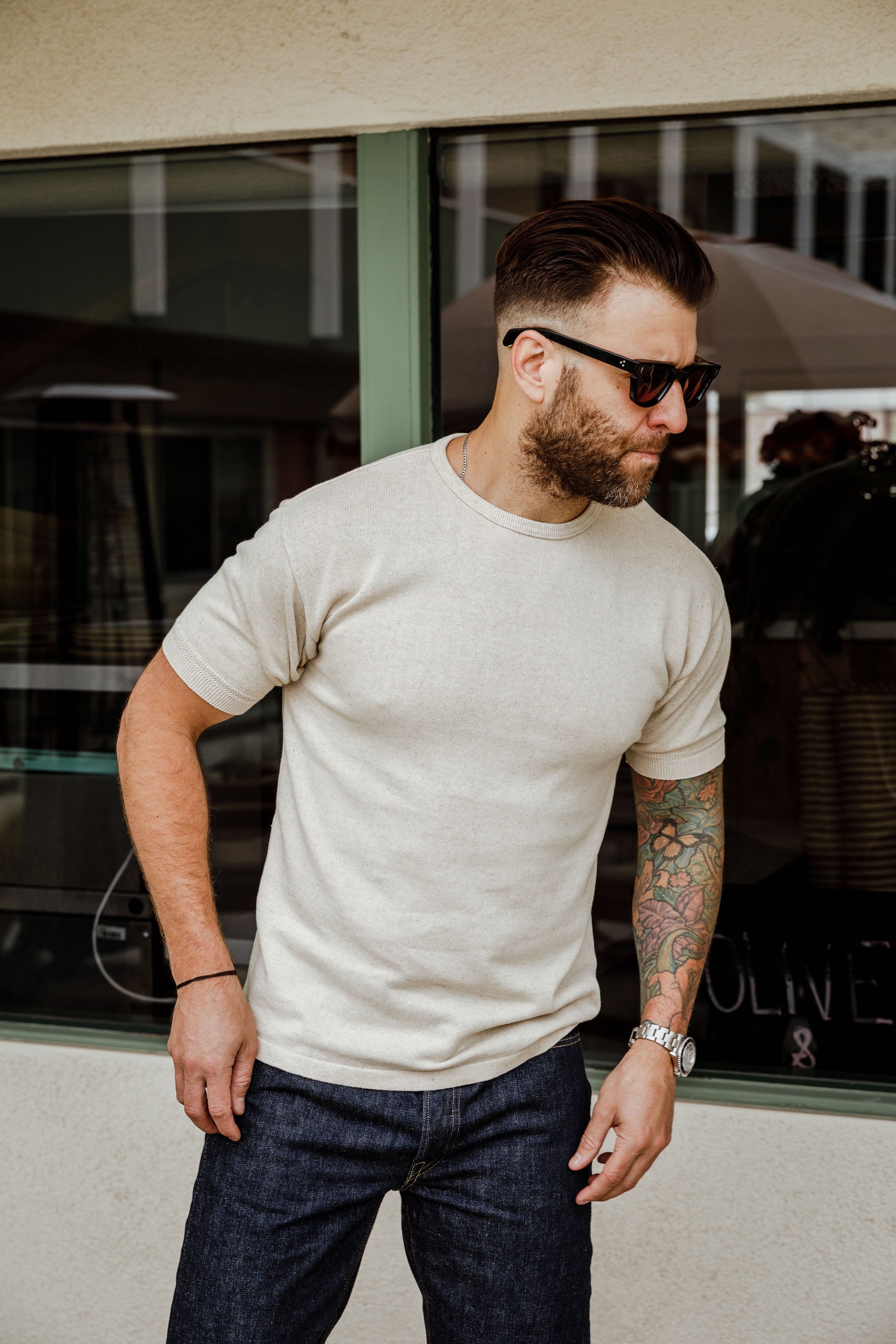 Addict Clothes - Knit Tee - Ecru