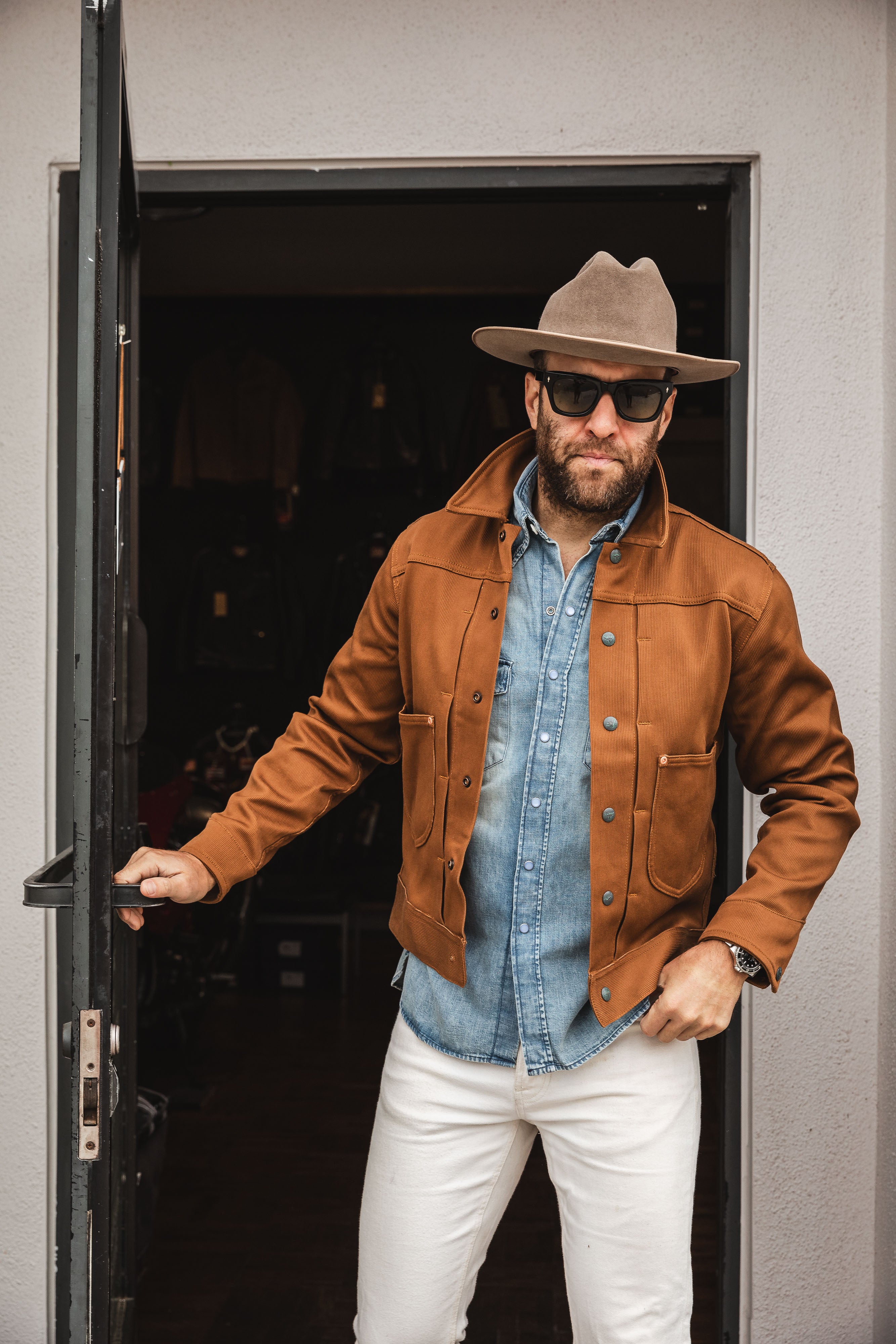 Wythe - Two Pocket Ranch Jacket - Bay Brown