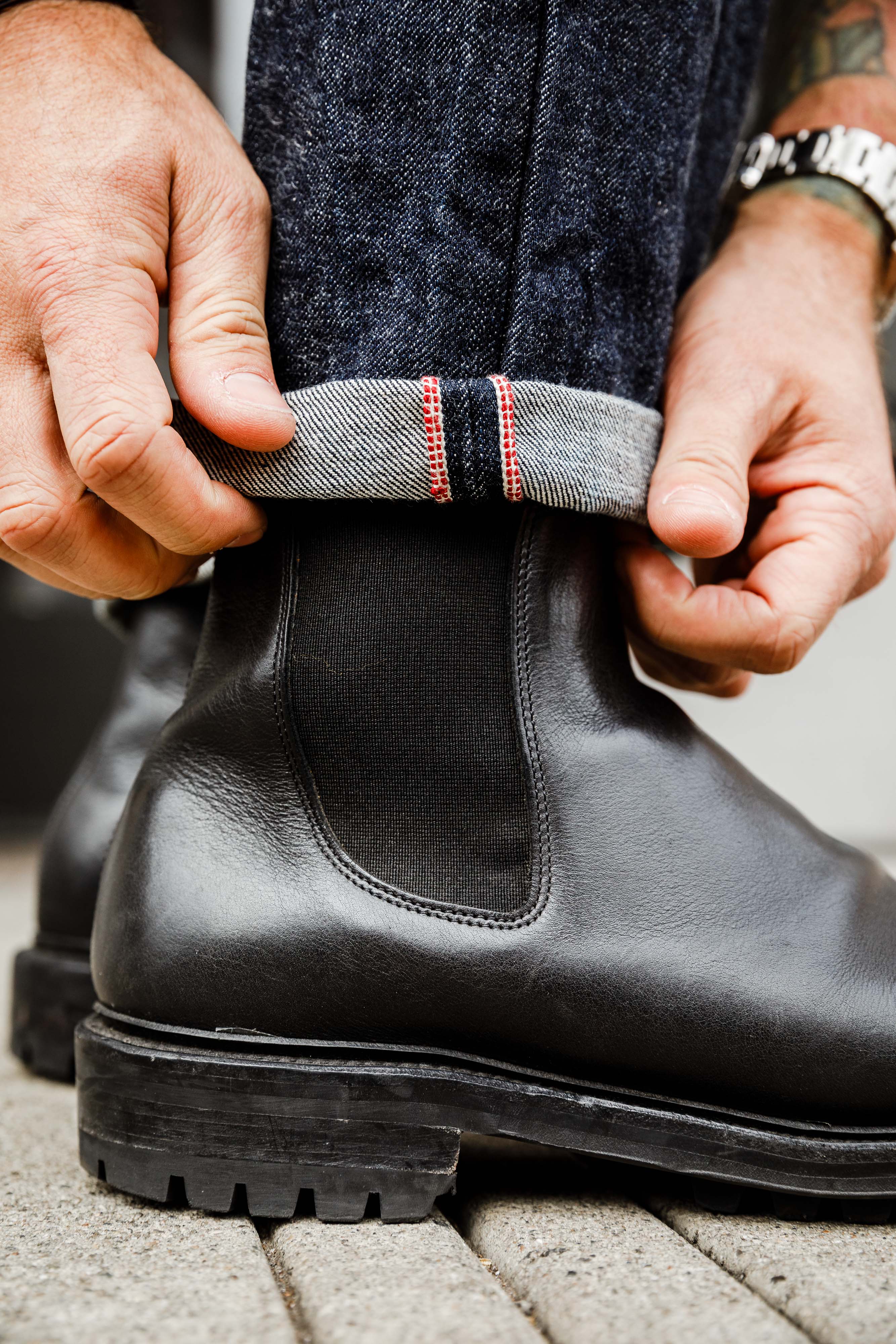 3sixteen - CT⁠-⁠100xk Classic Tapered ⁠-⁠ 14oz Rinsed Indigo Kibata