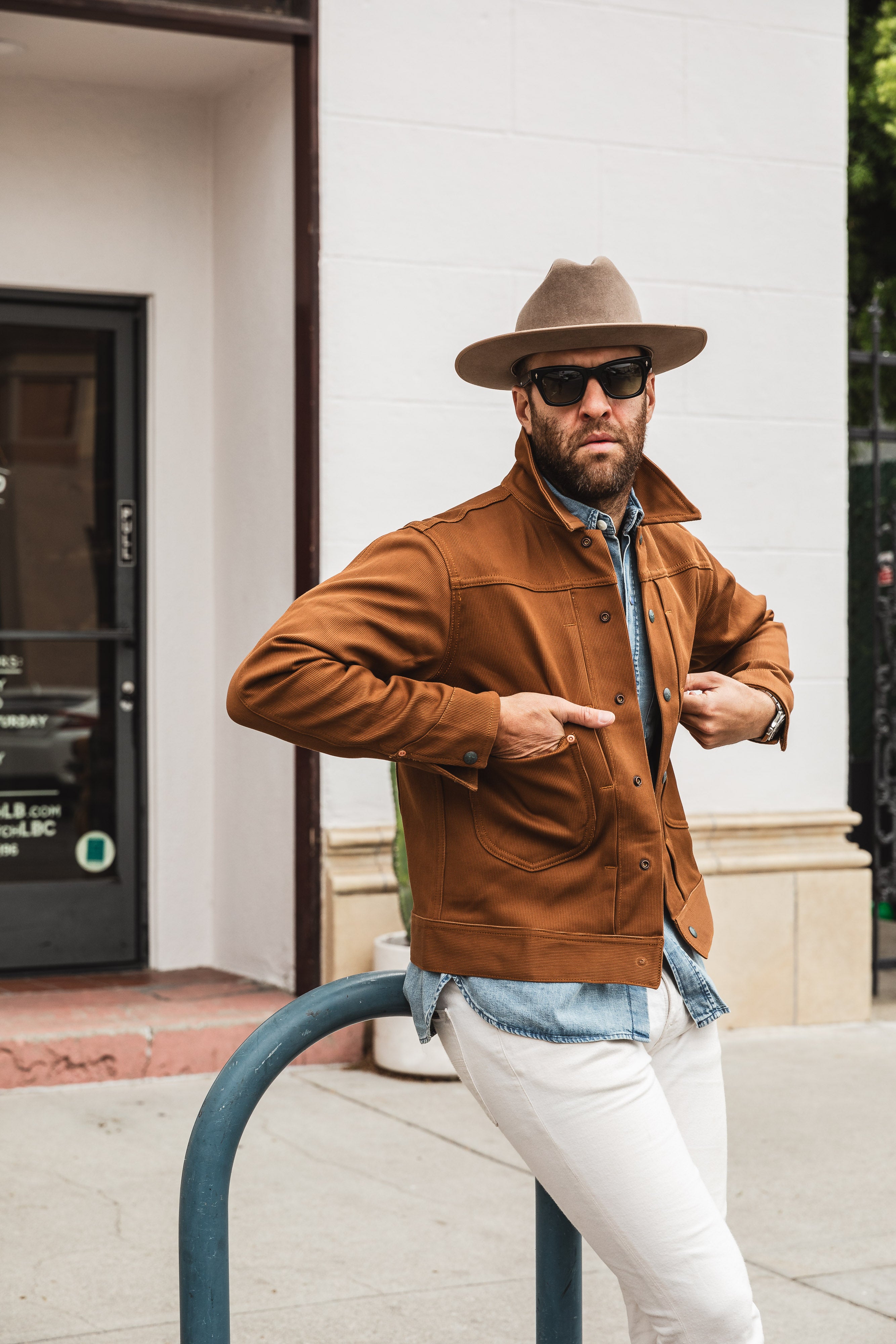 Wythe - Two Pocket Ranch Jacket - Bay Brown
