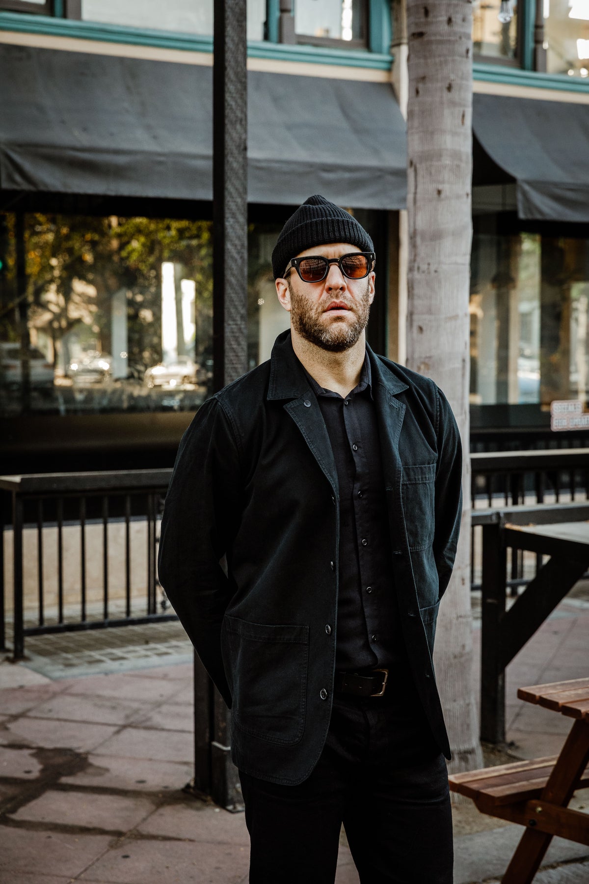 Hansen - Josuf Casual 'Chore' Blazer - Black