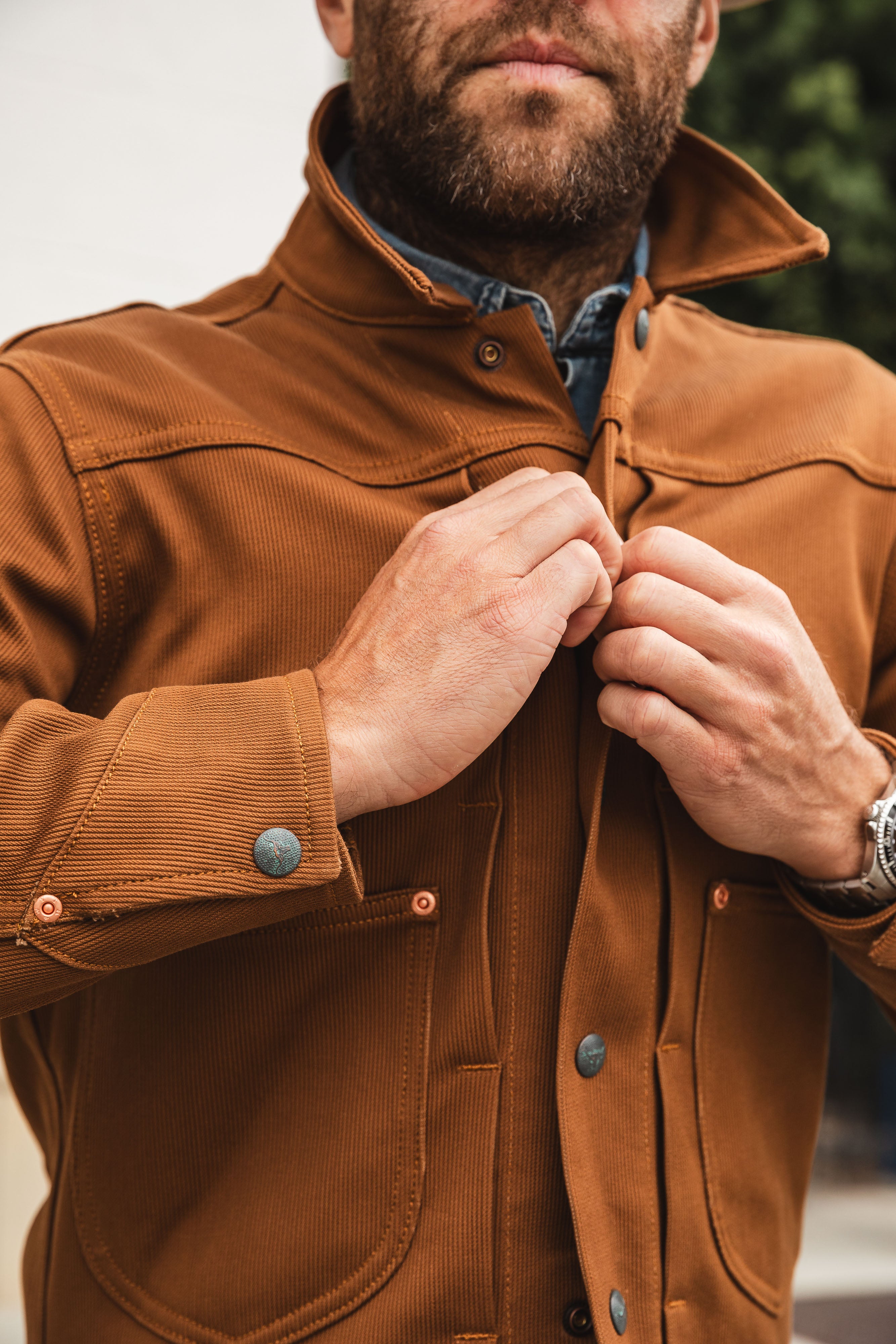 Wythe - Two Pocket Ranch Jacket - Bay Brown