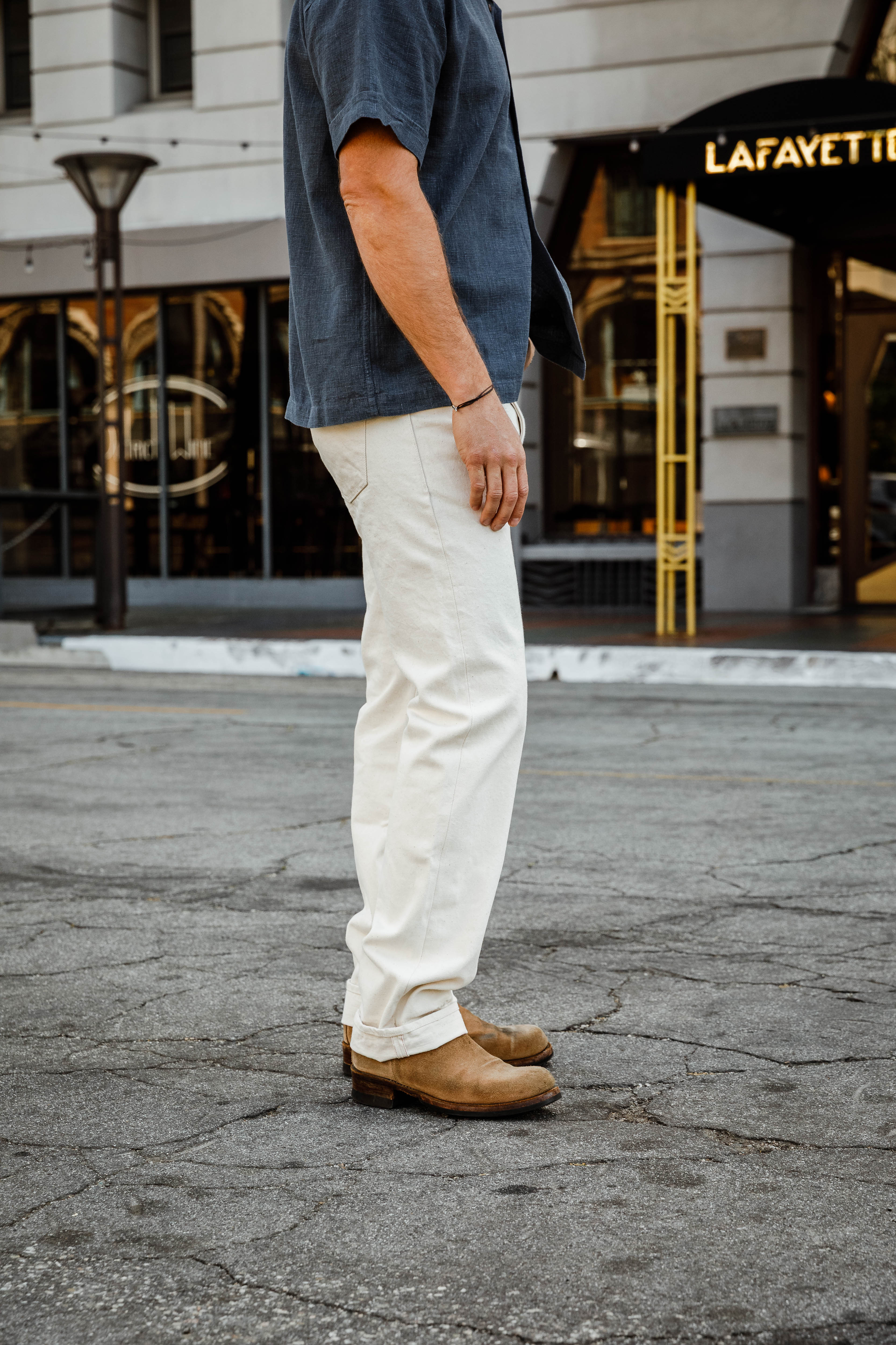 Benzak Denim Developers - B-02 Regular Straight - 14 oz. Rinsed Ecru Selvedge