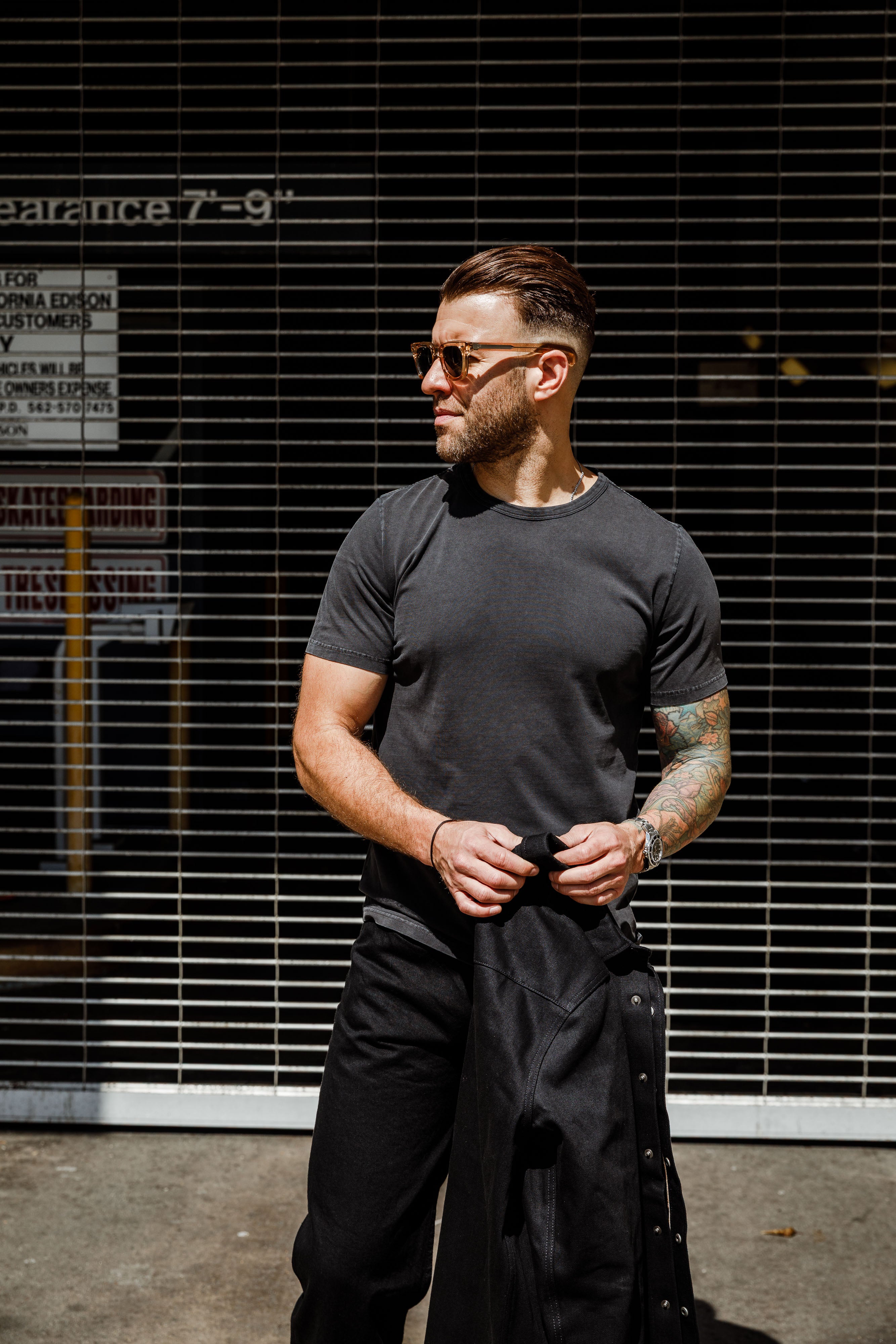 Benzak Denim Developers - BT-08 Classic Tee - Graphite Black