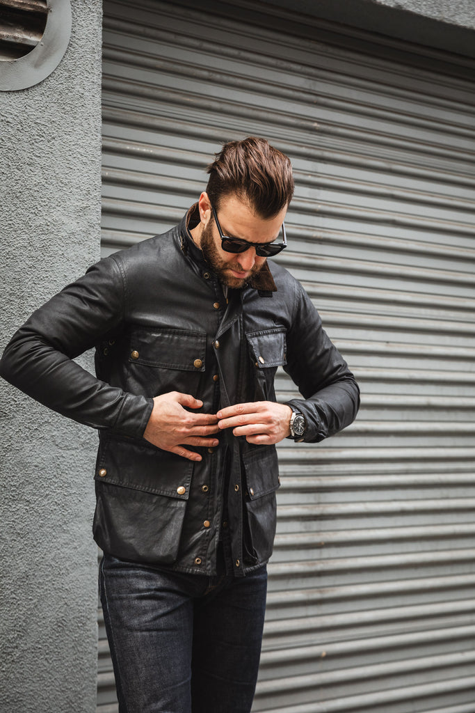 Addict Clothes - Waxed BMC Jacket - Black – ButterScotch LB