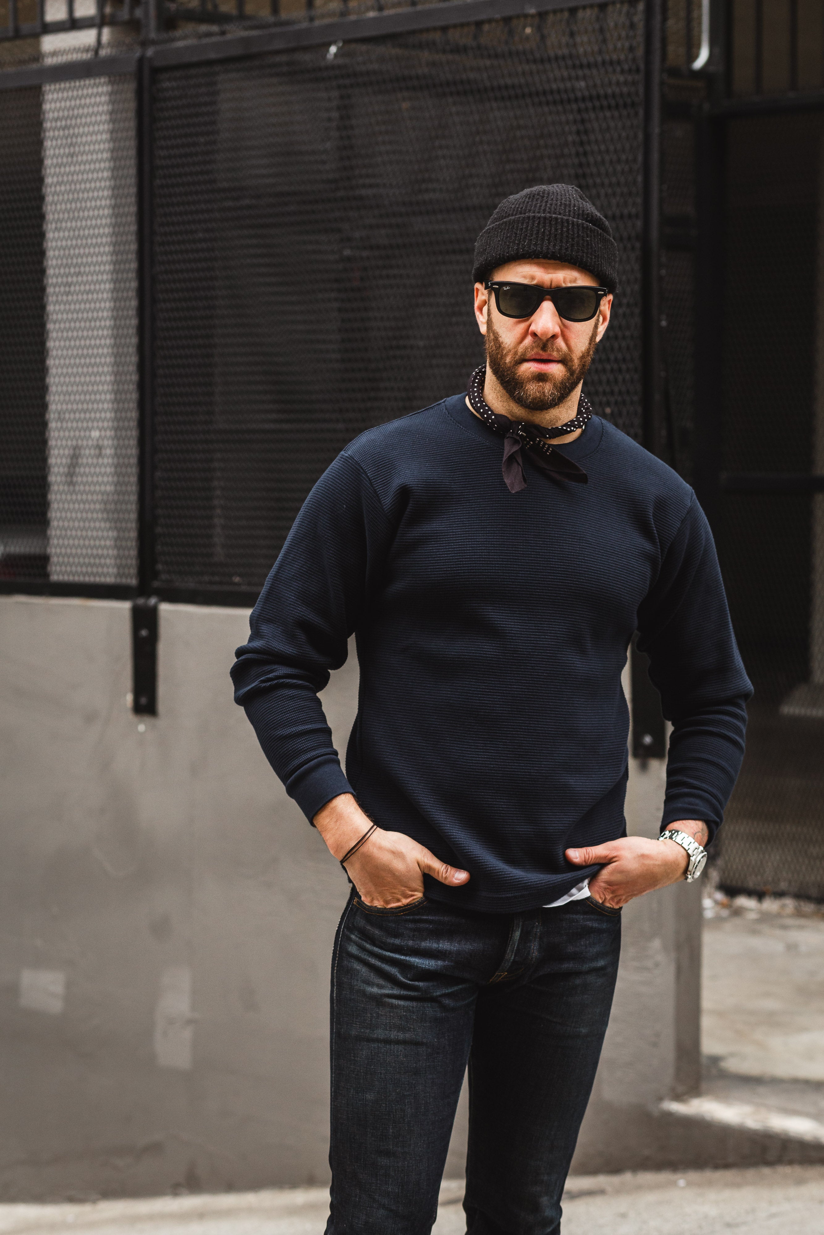 Wythe - Cotton Thermal - Navy