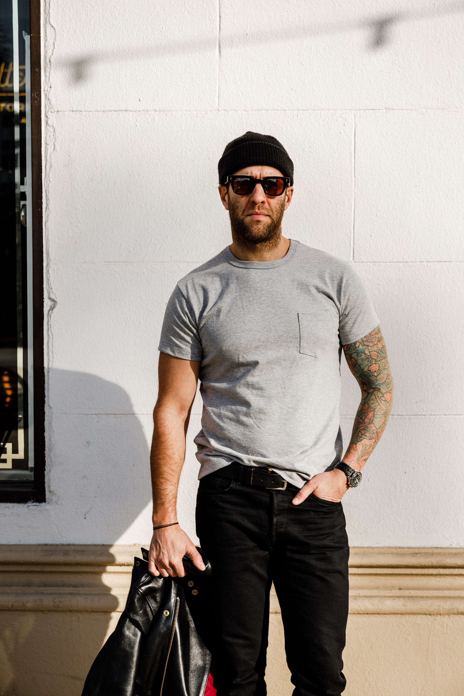 3sixteen Heavyweight Pocket Tee (2 Pack) Gray