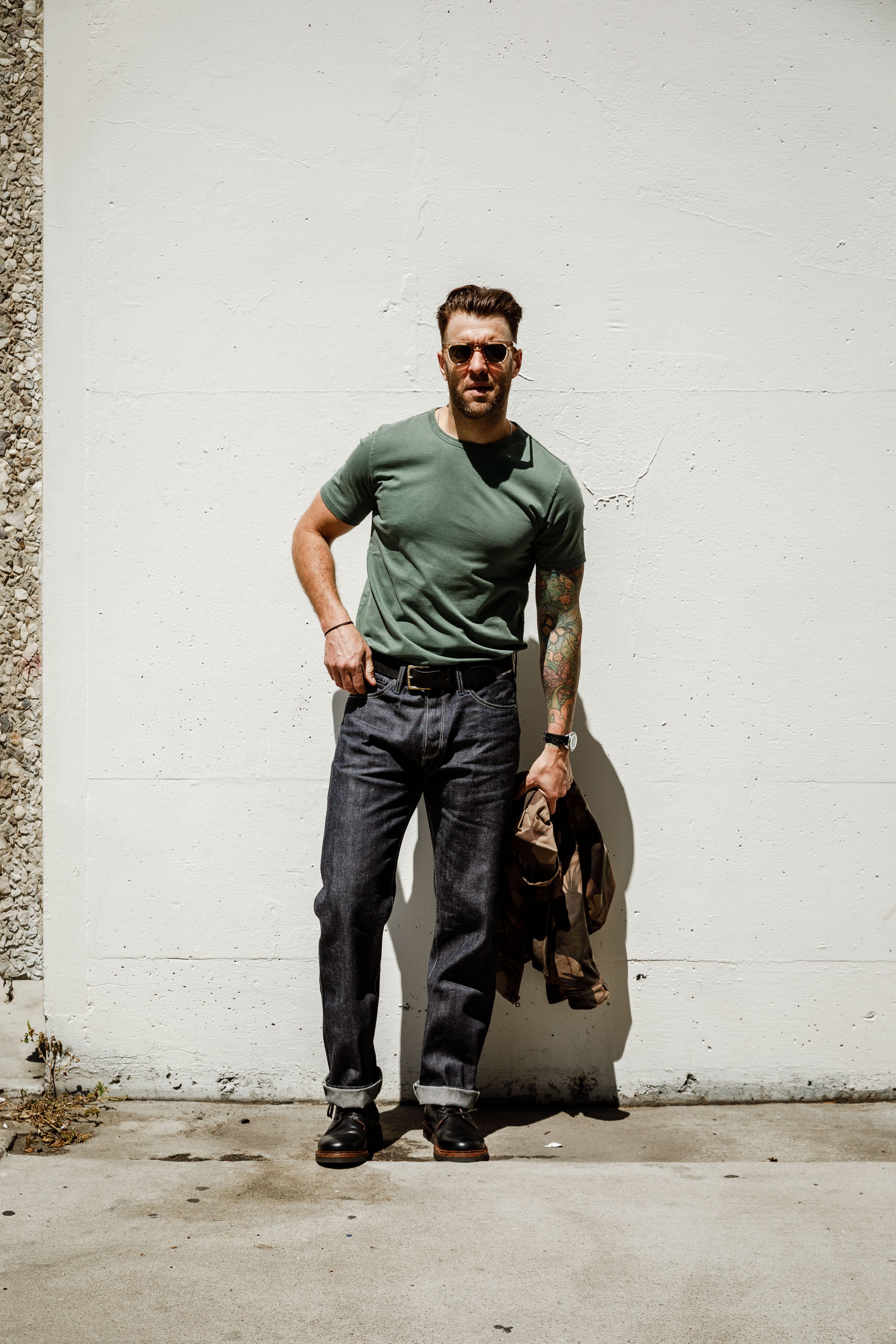 Benzak Denim Developers - BT-08 Classic Tee - Sage Green