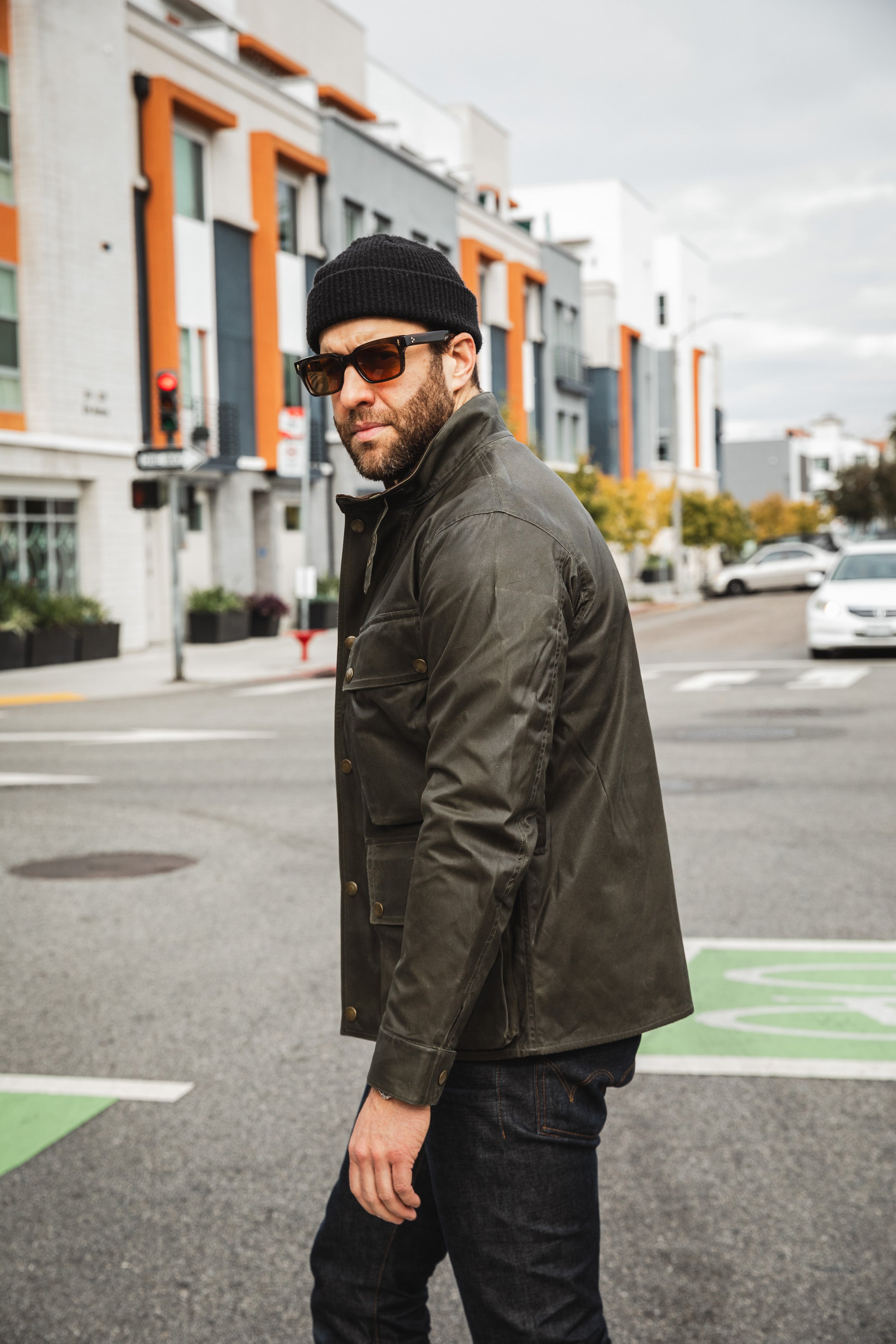 Addict Clothes - Waxed BMC Jacket - Olive