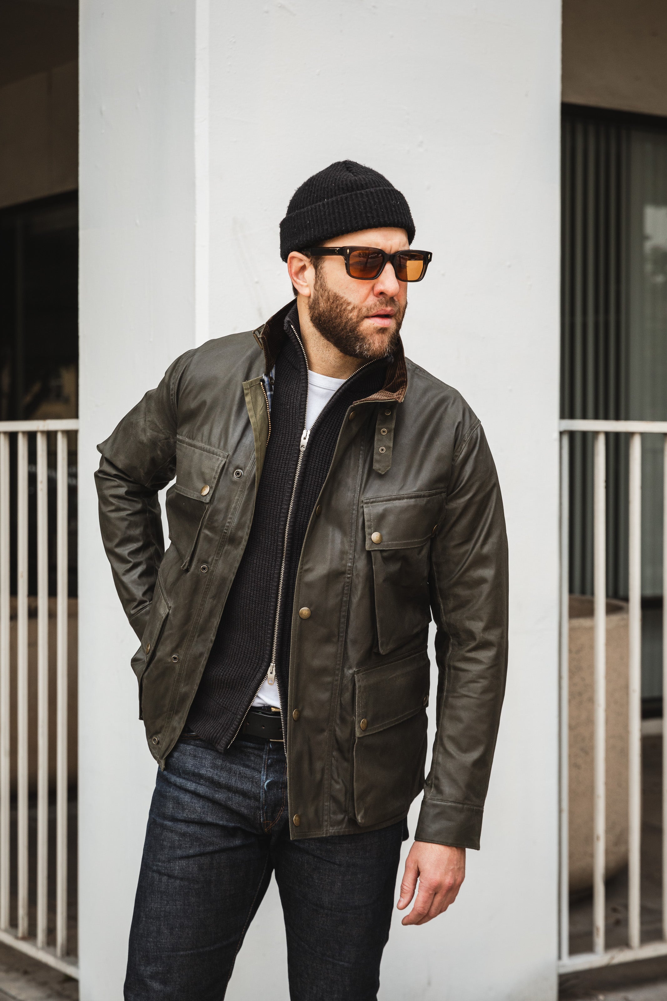 Addict Clothes - Waxed BMC Jacket - Olive