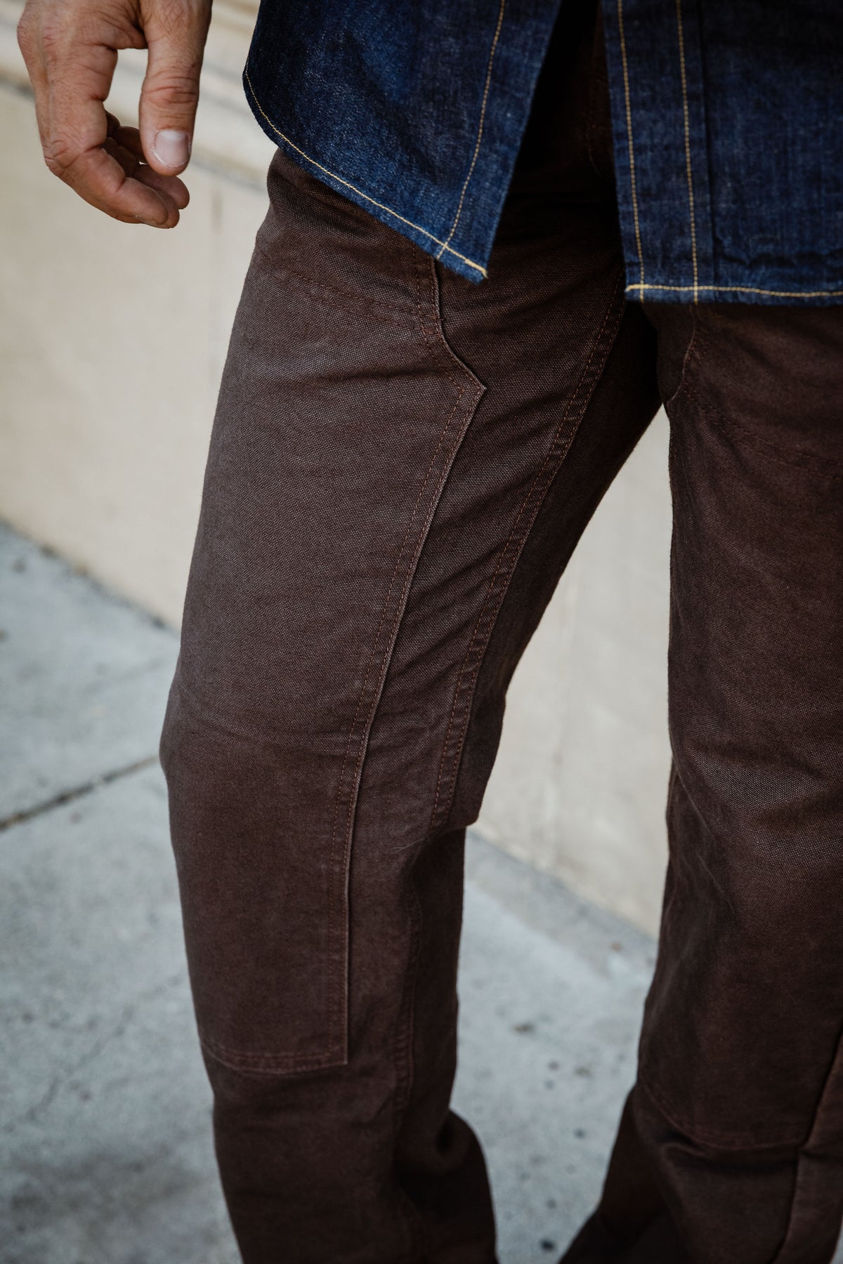 imogene + willie - Hencye Double Knee Pant - Carob