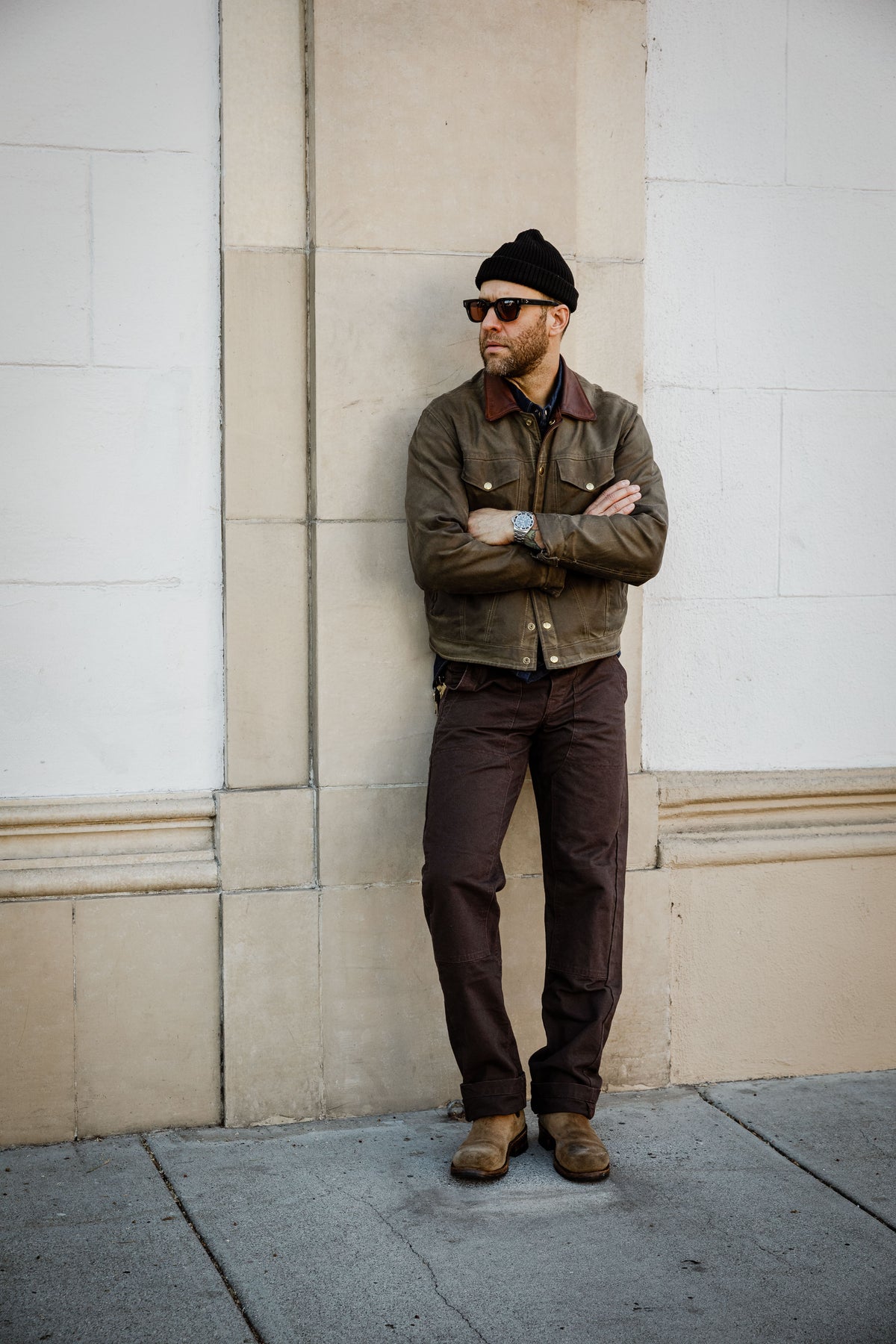 imogene + willie - Hencye Double Knee Pant - Carob