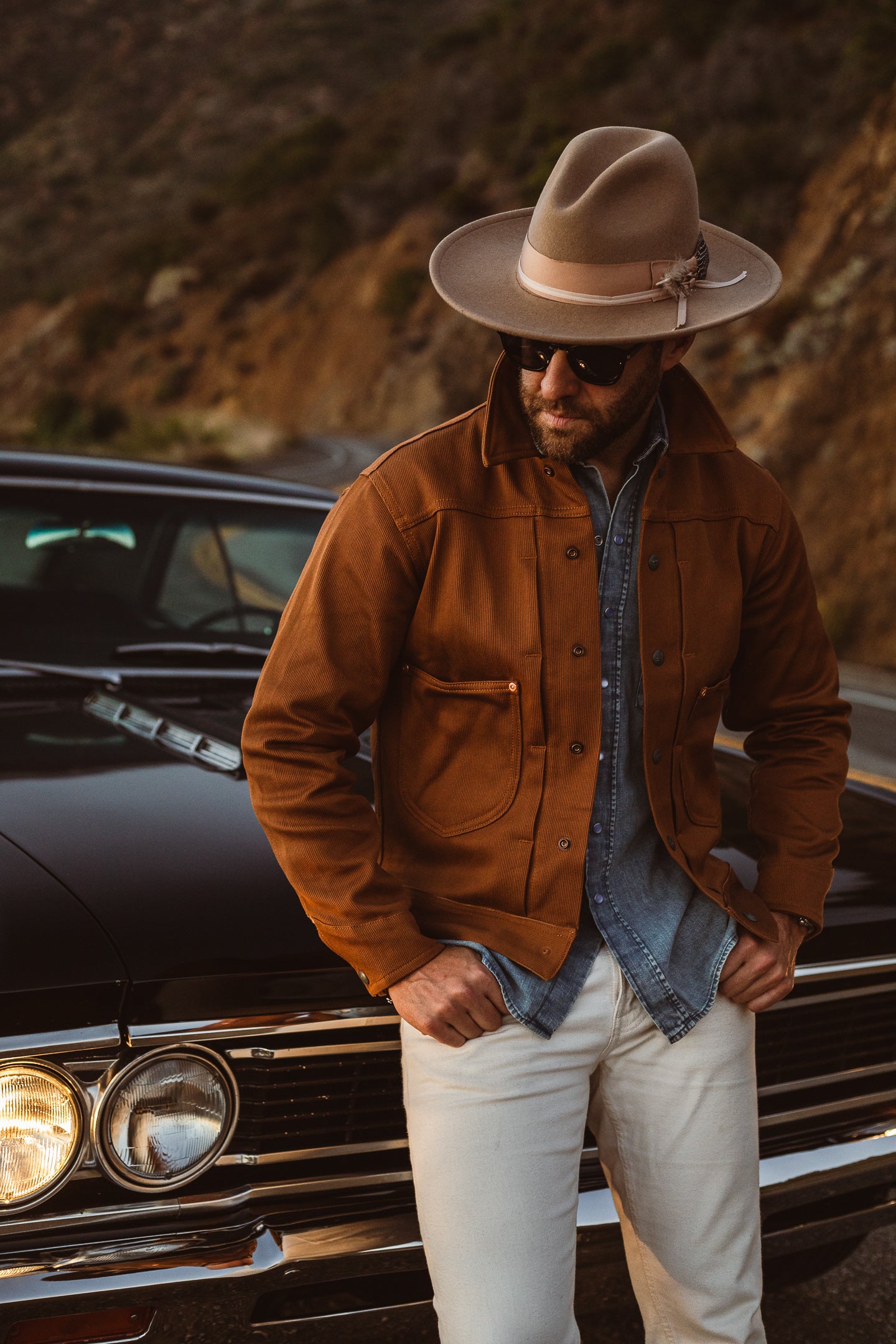 Wythe - Two Pocket Ranch Jacket - Bay Brown