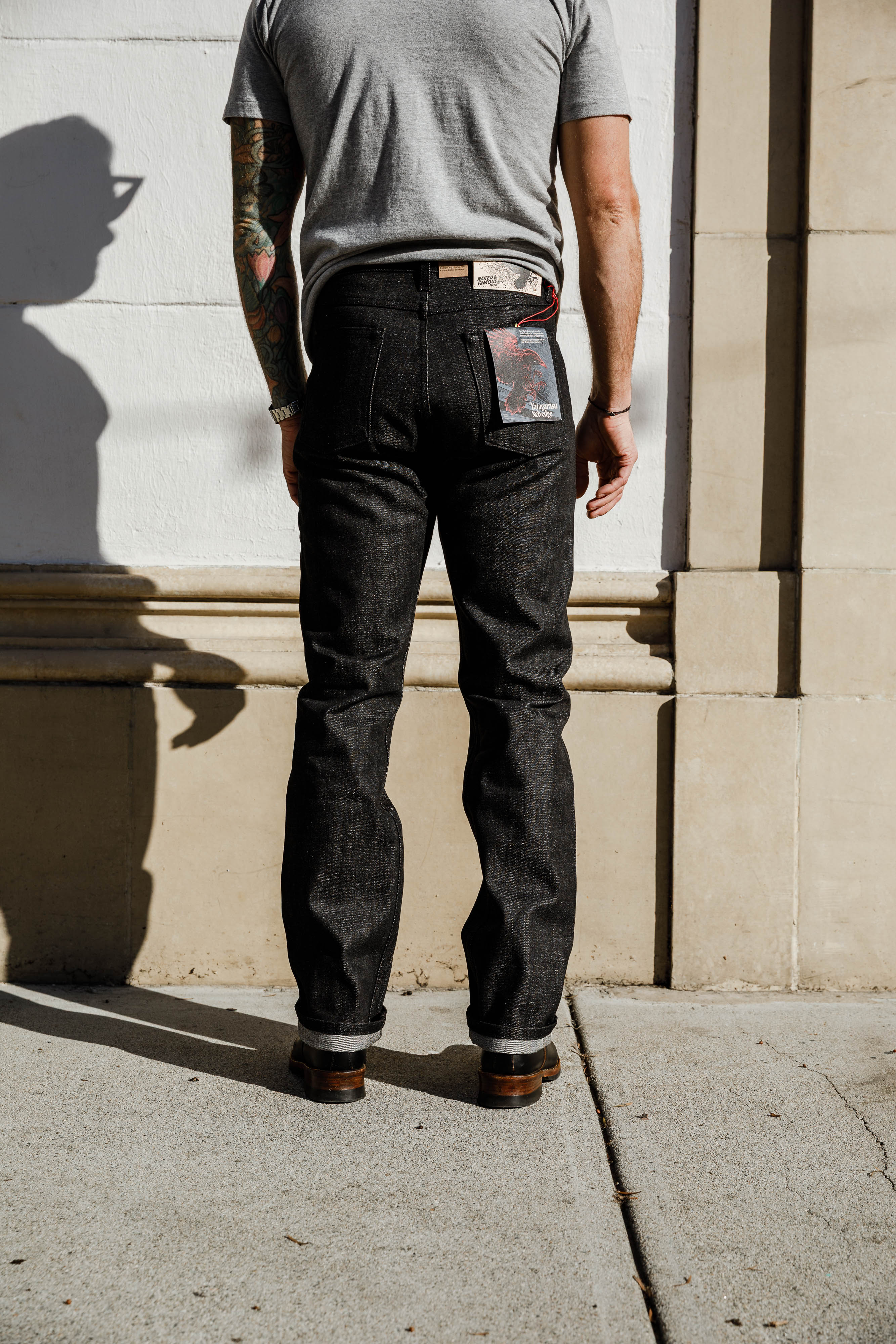 Naked & Famous - True Guy - 15oz Yatagarasu Selvedge - Black