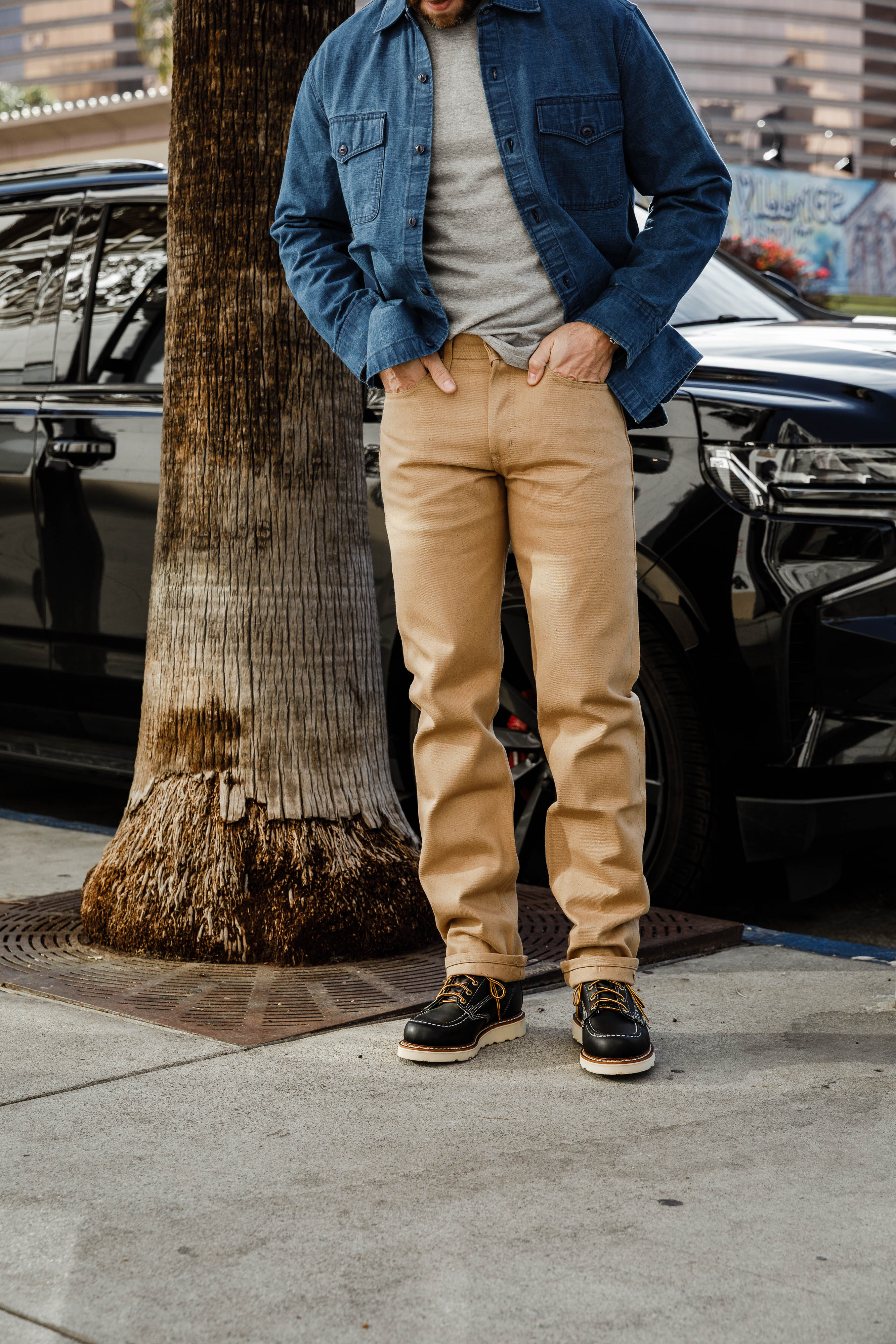 Naked & Famous - Weird Guy - 13oz Brown Fox Selvedge