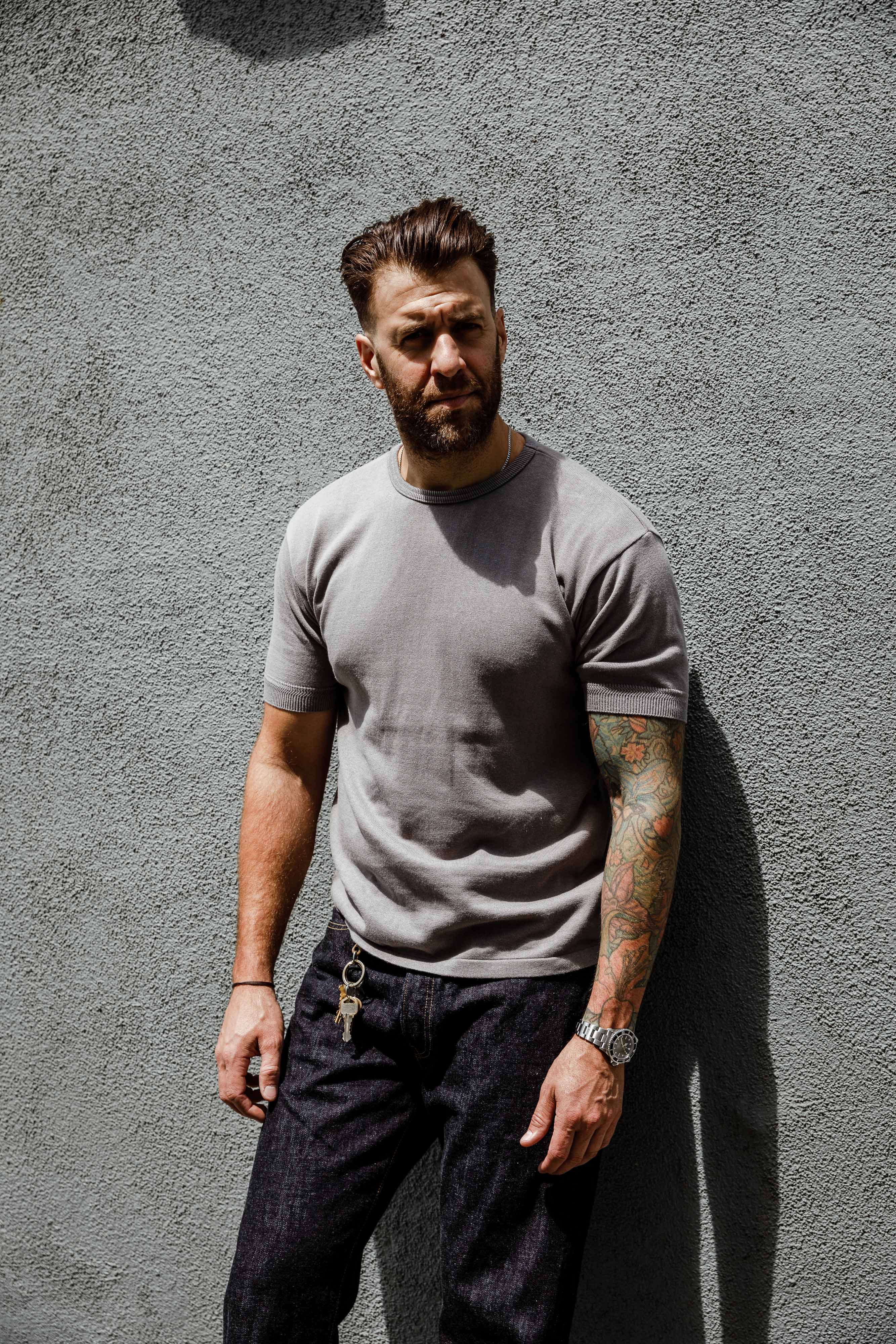 Addict Clothes - Knit Tee - Grey