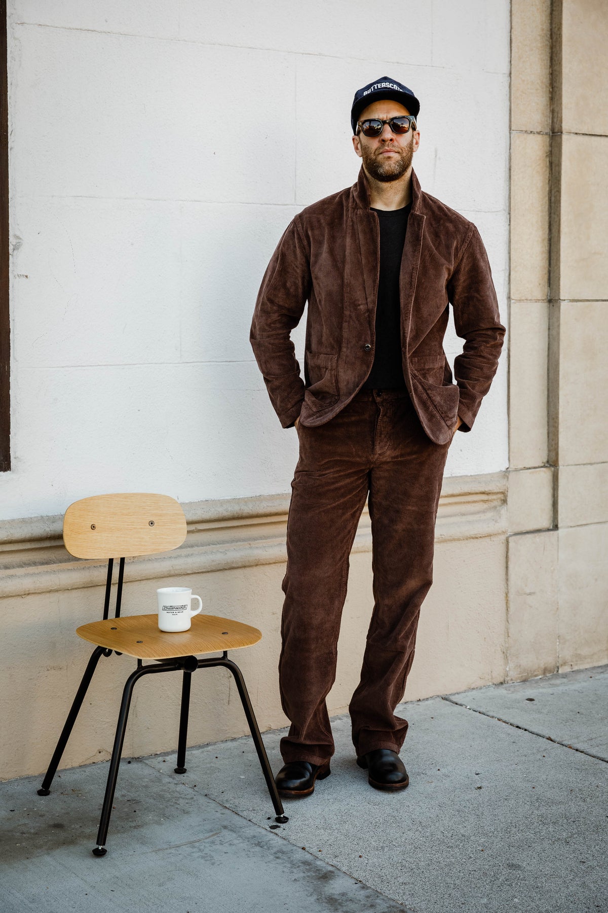3sixteen - Work Blazer - Brown Corduroy