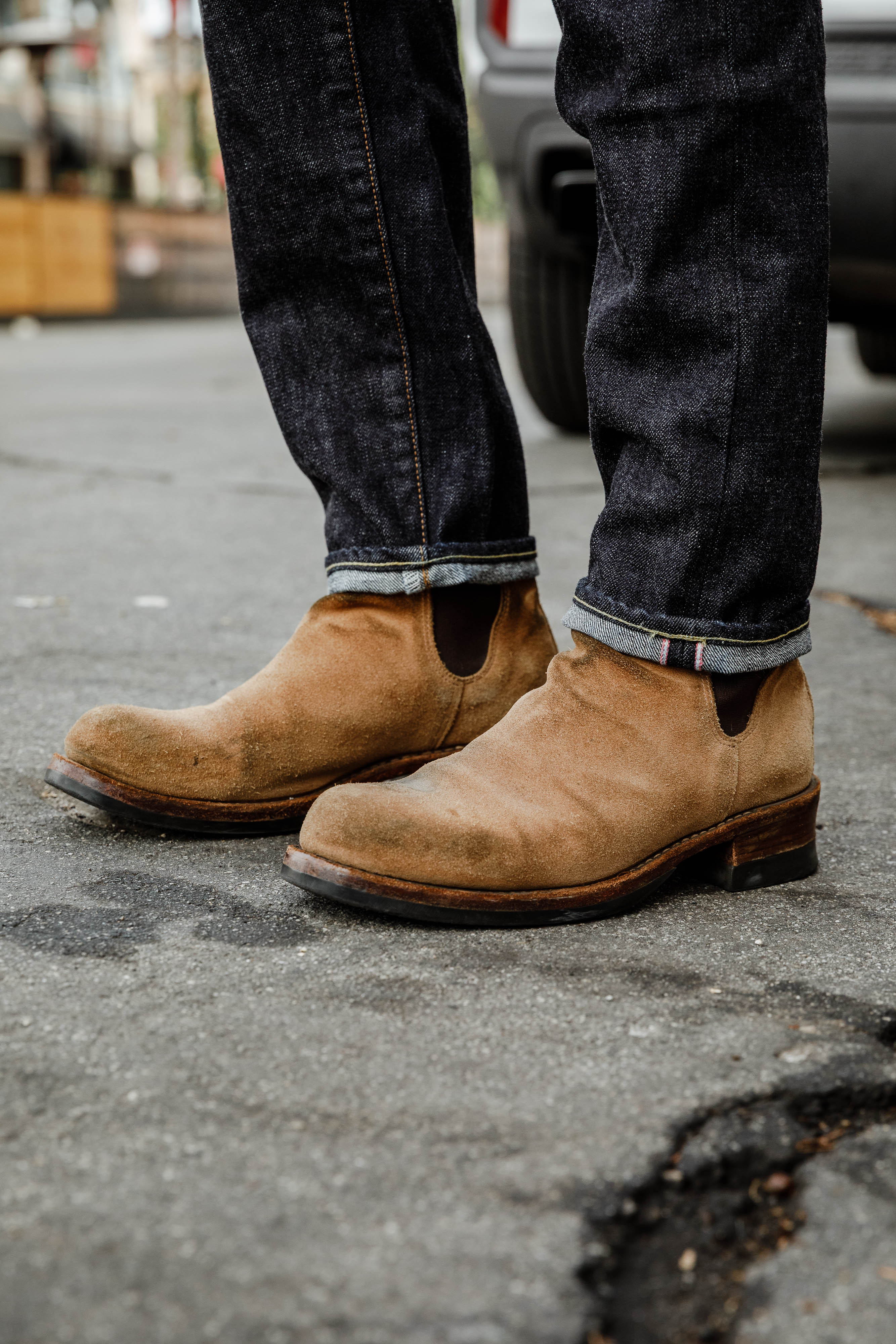 靴 iSHII i SHII unit boots clubman ButterScotch Boots - Clubman Chelsea - Tan Roughout