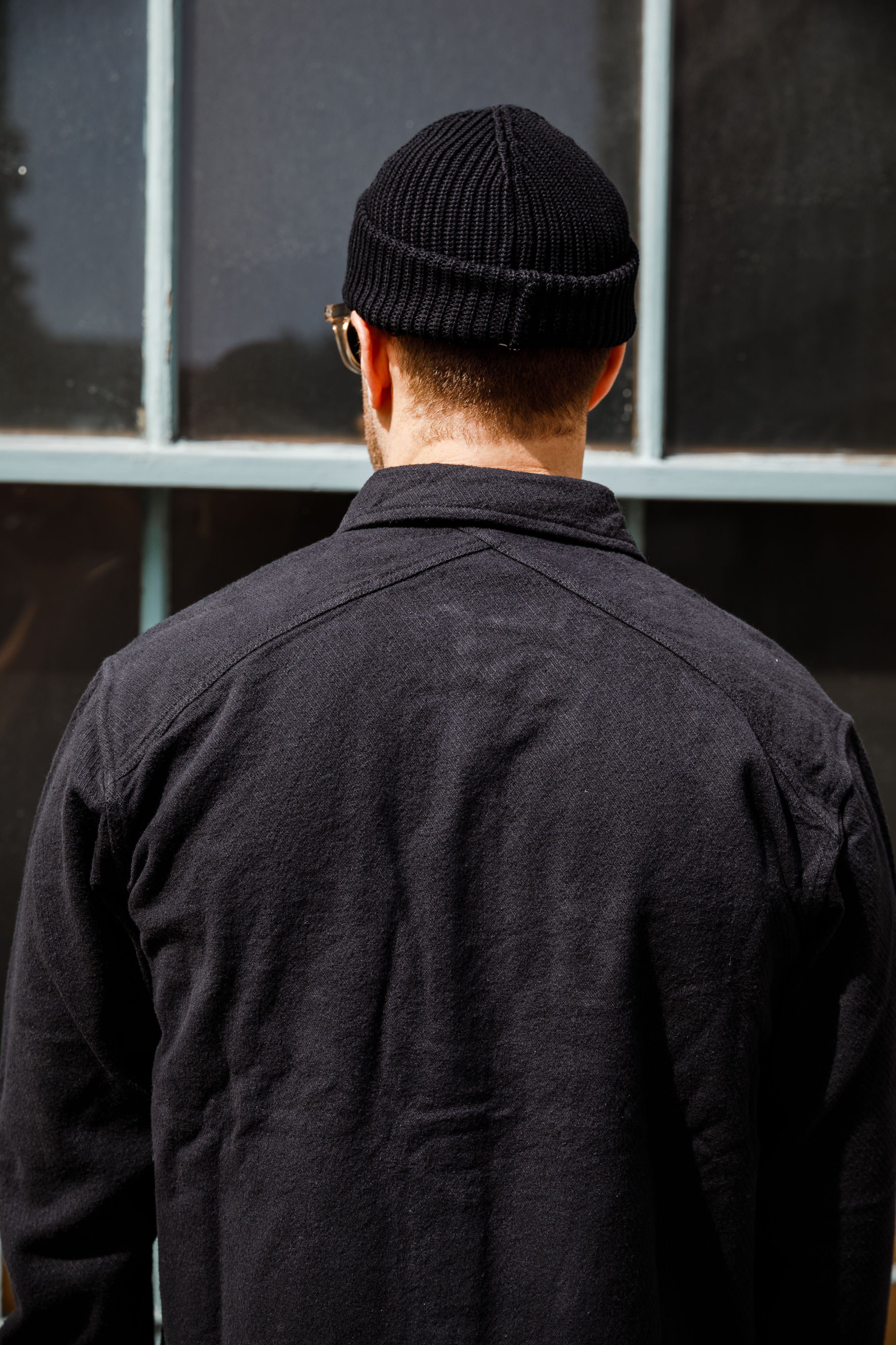 3sixteen - Crosscut Flannel - Black Cotton Twill