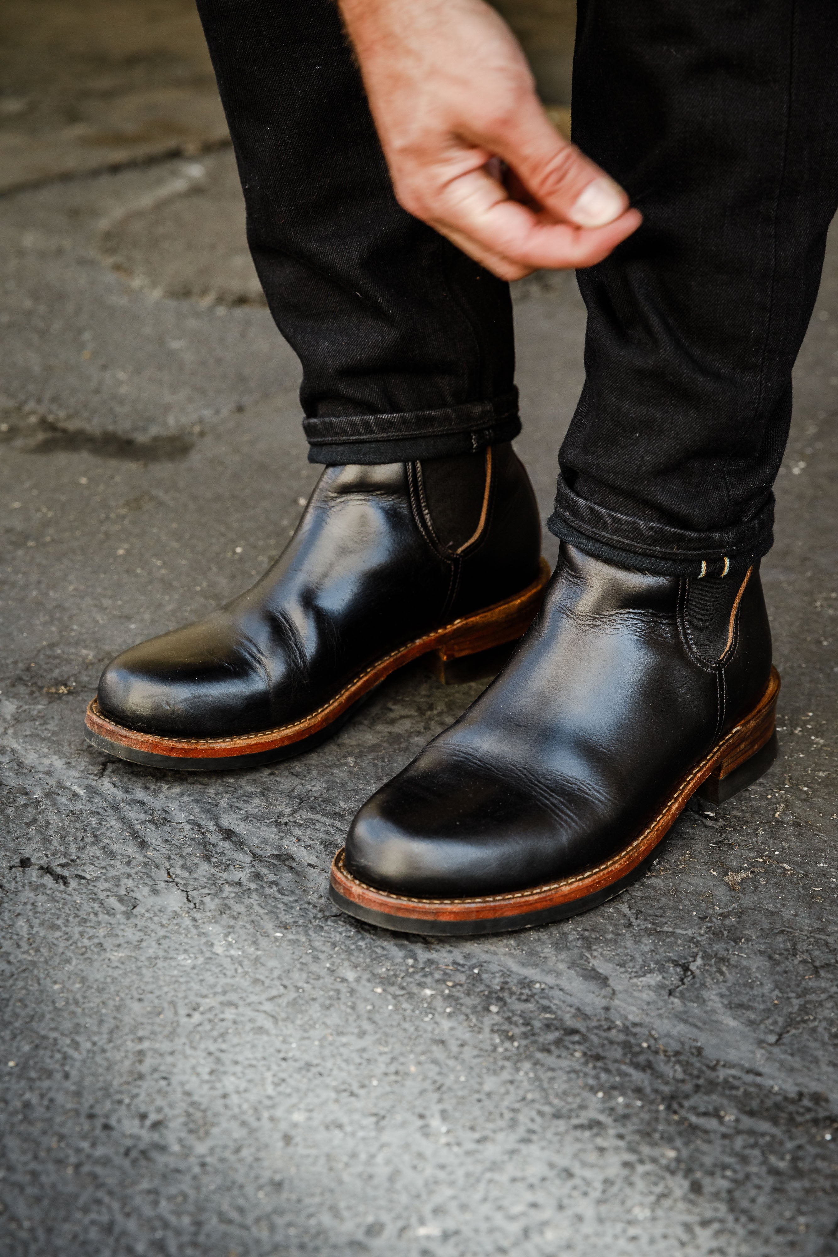 ButterScotch Boots - Clubman Chelsea - Black Chromexcel