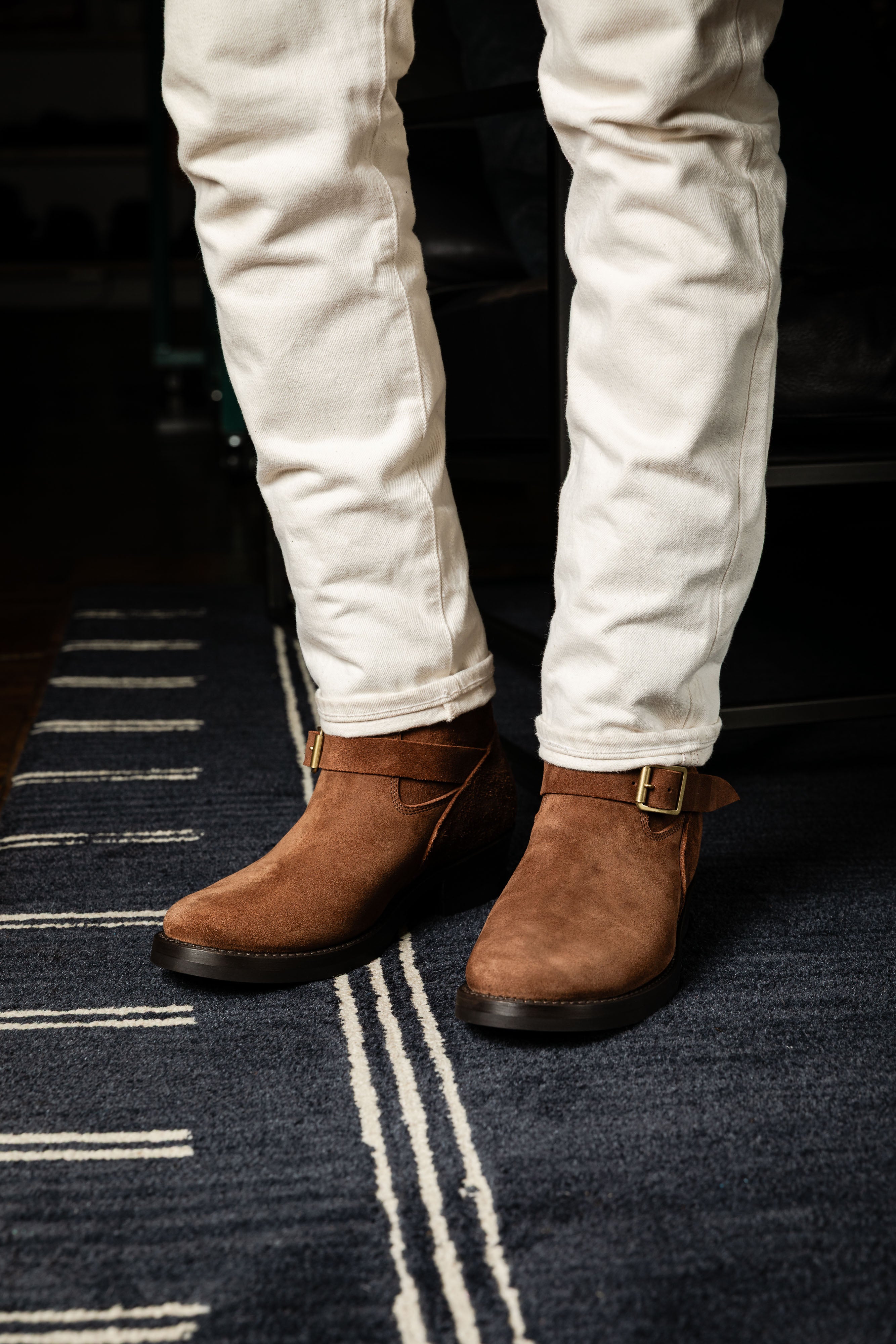 Addict Clothes - Steer Suede Engineer Boot - Brown