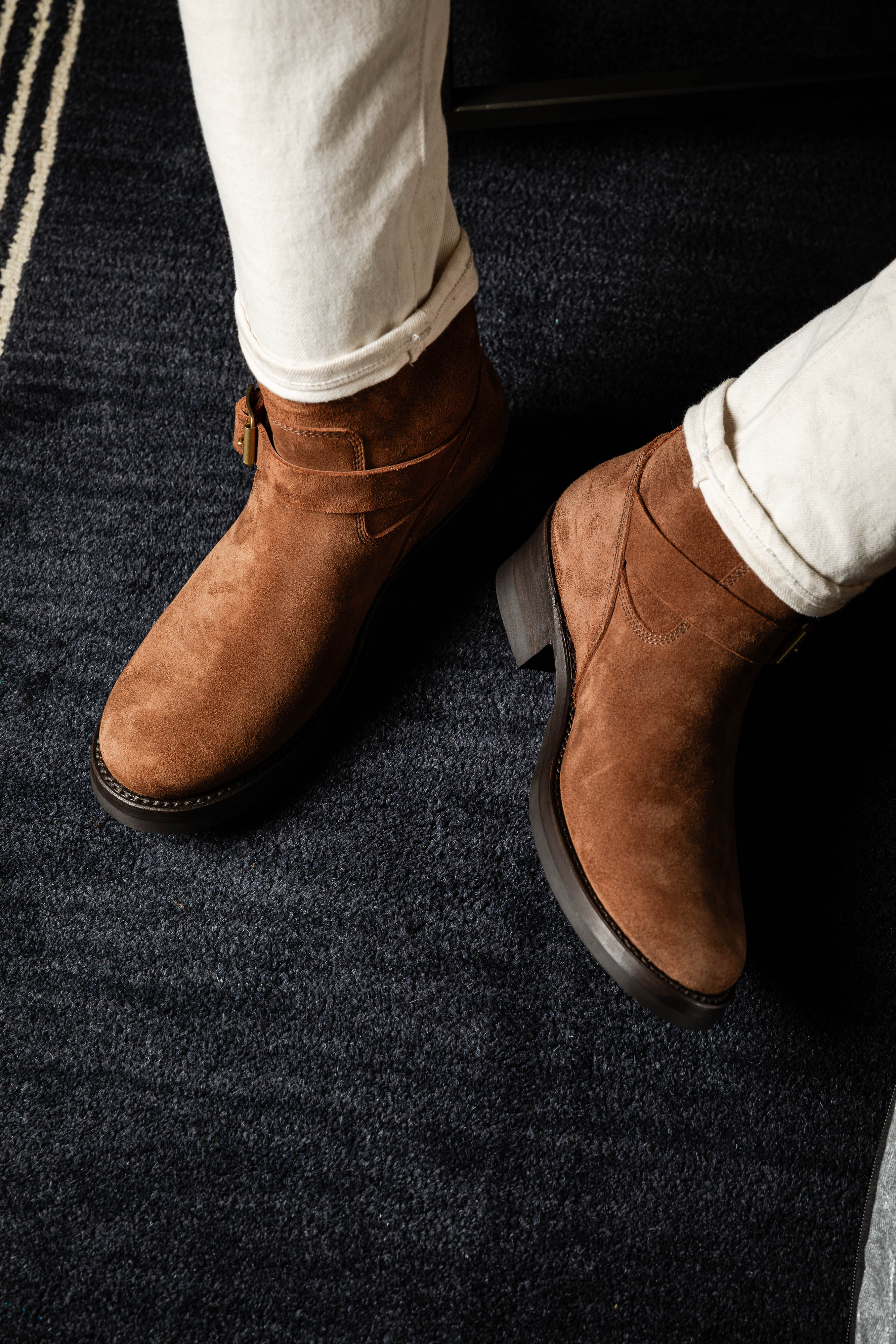 Addict Clothes - Steer Suede Engineer Boot - Brown